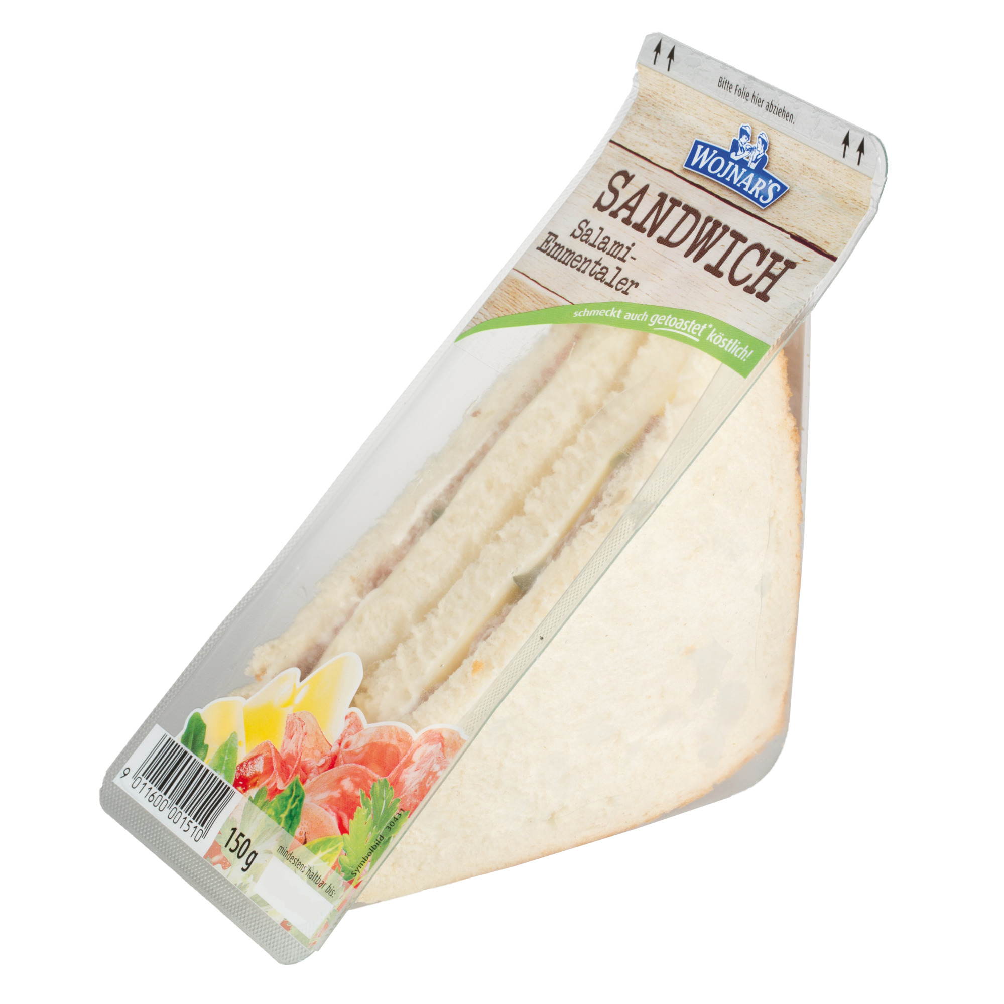Wojnar's Sandwich 150g, Salami Emmentale