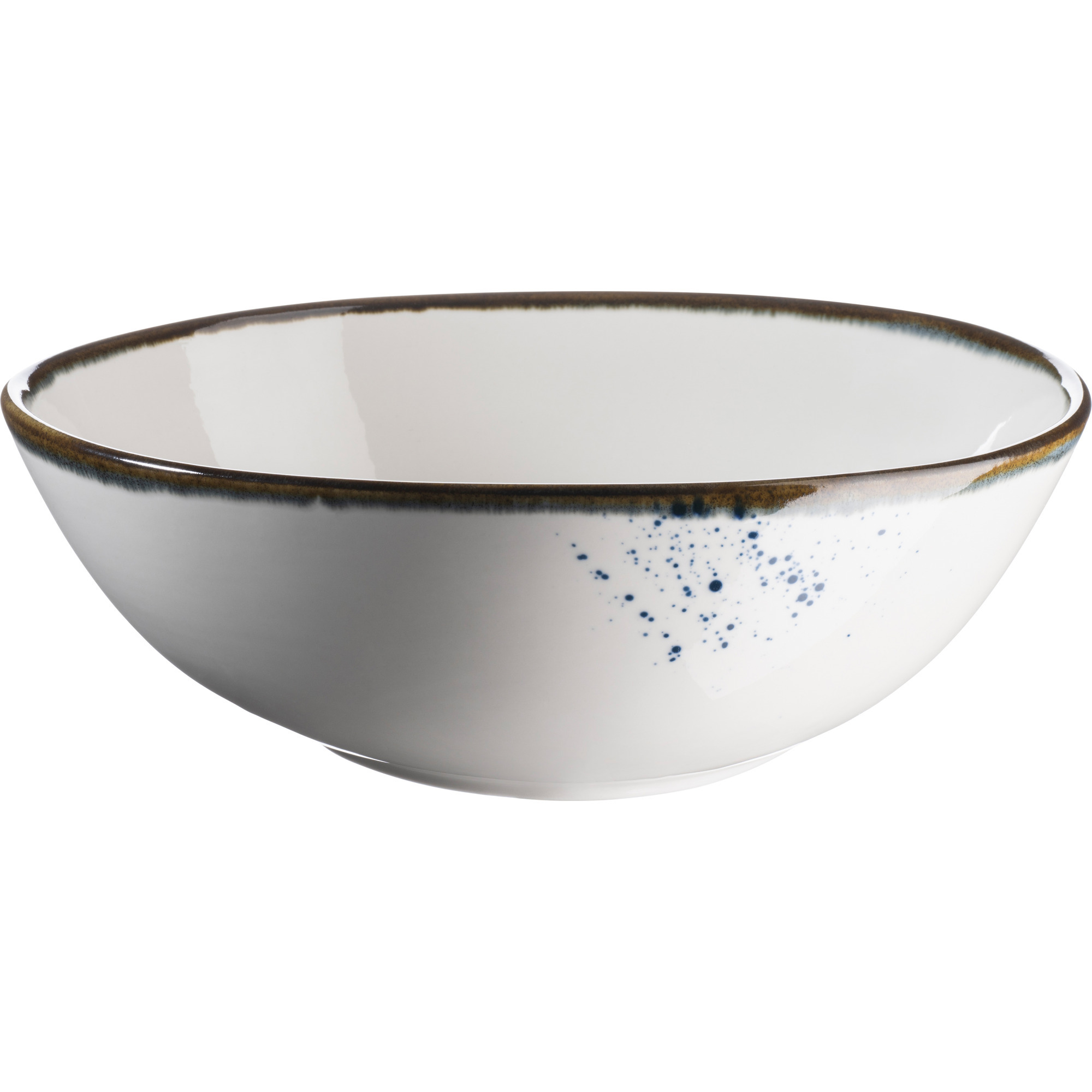 Schüssel Pintar oval weiss blau 22x19cm