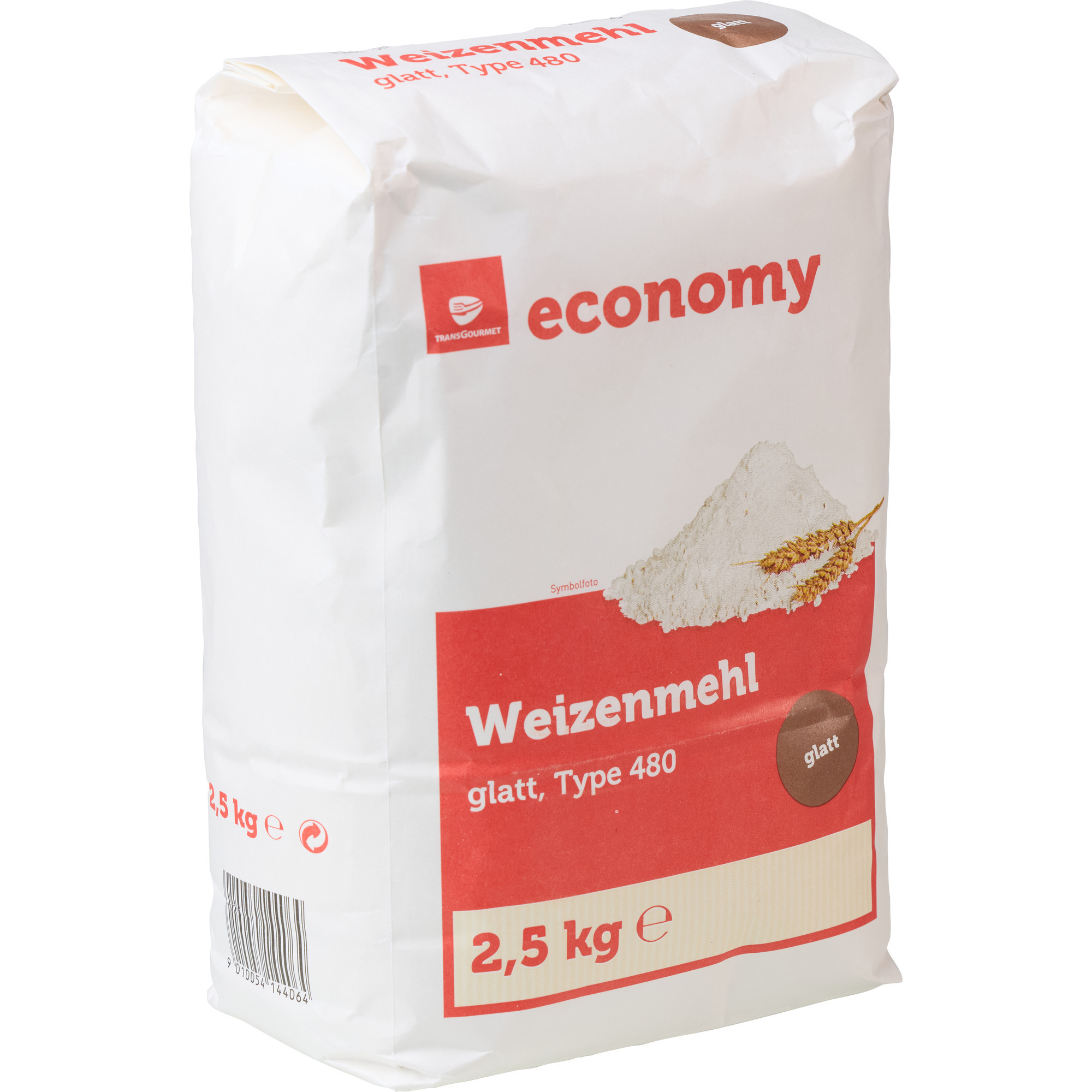 Economy Weizenmehl T480 glatt 2,5 kg