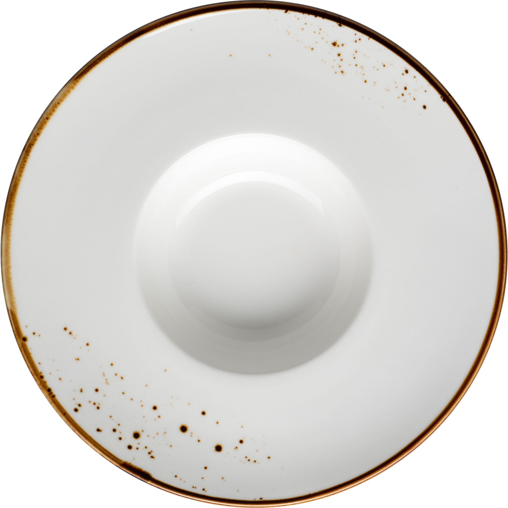 Gourmetteller Pintar weiss braun 26cm