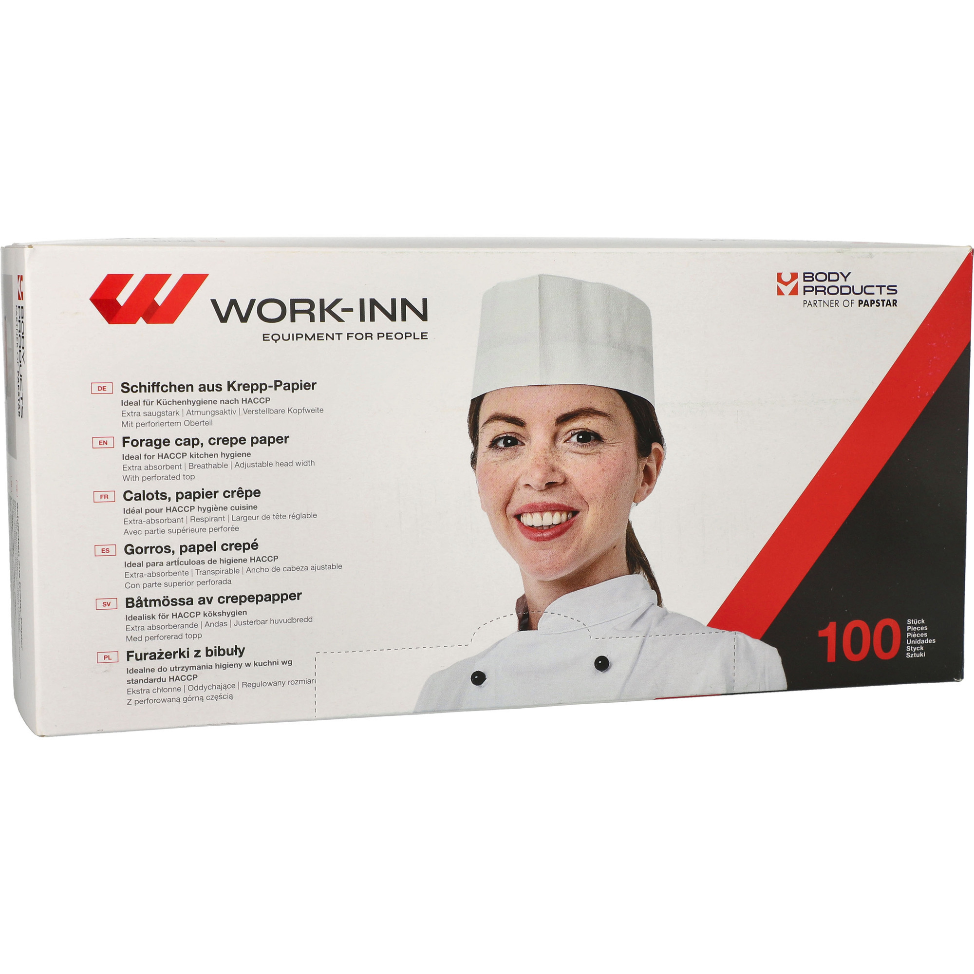 Work-Inn Papierschiffe Krepp weiss 100er