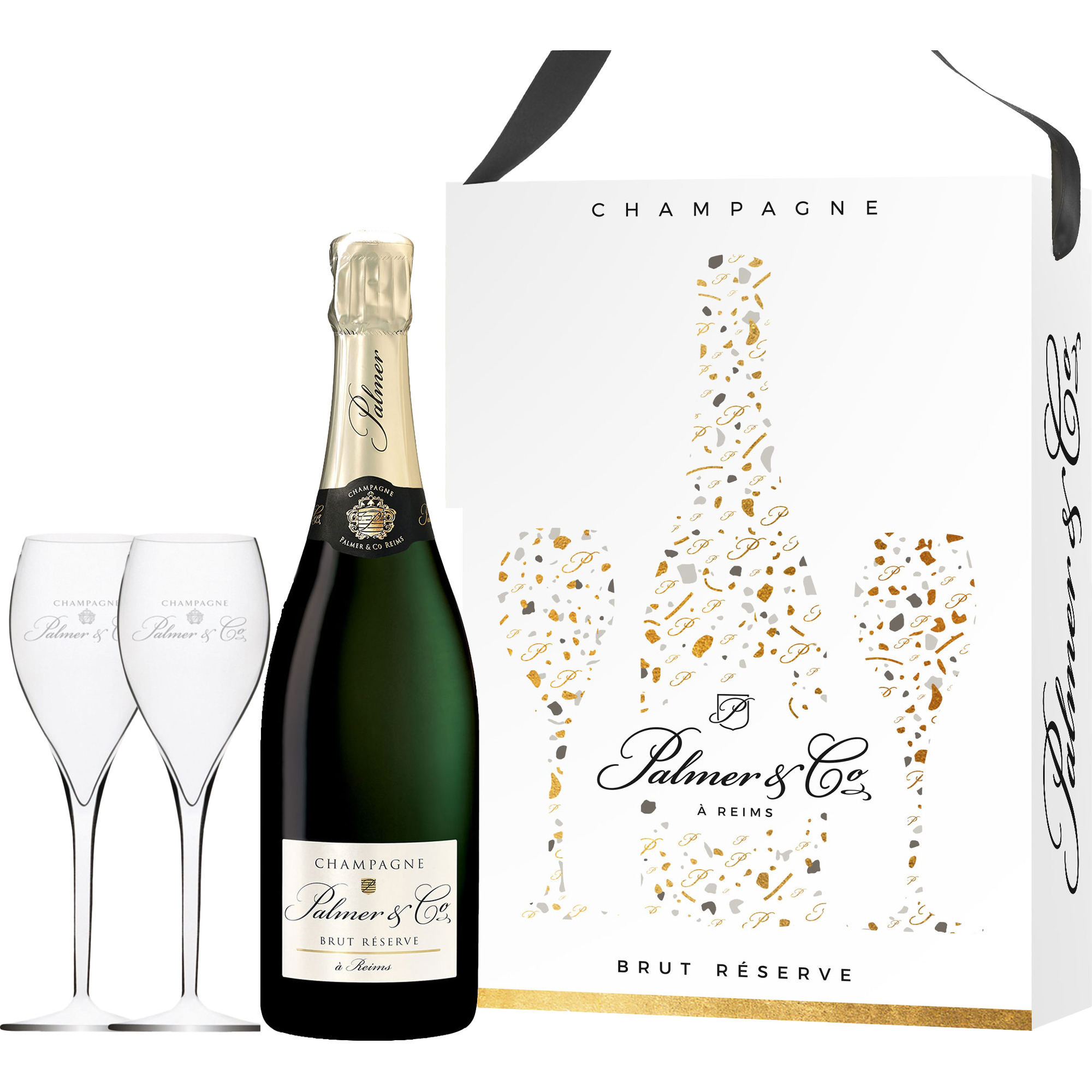 Champagner Palmer Brut Res. 0,75l + Glas