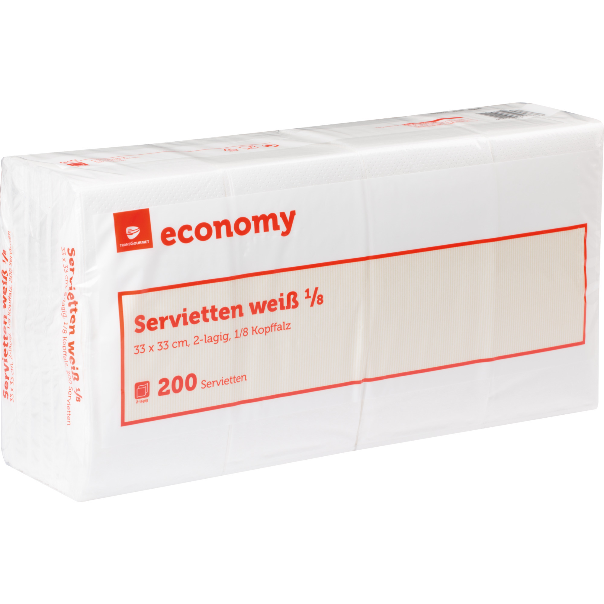 Economy Serv. 2lag 1/8 weiß 33/200er