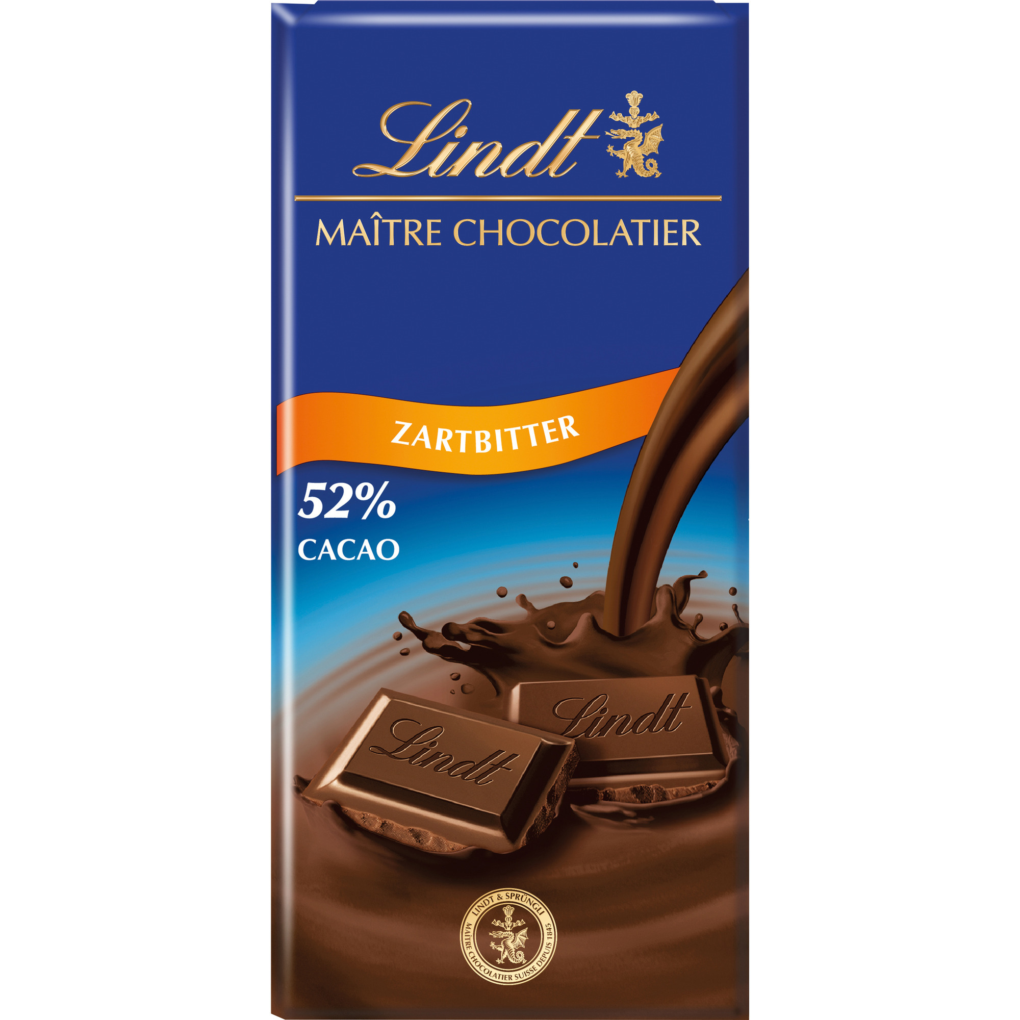 Lindt Maitre Chocolatier 100g,Zartbitter