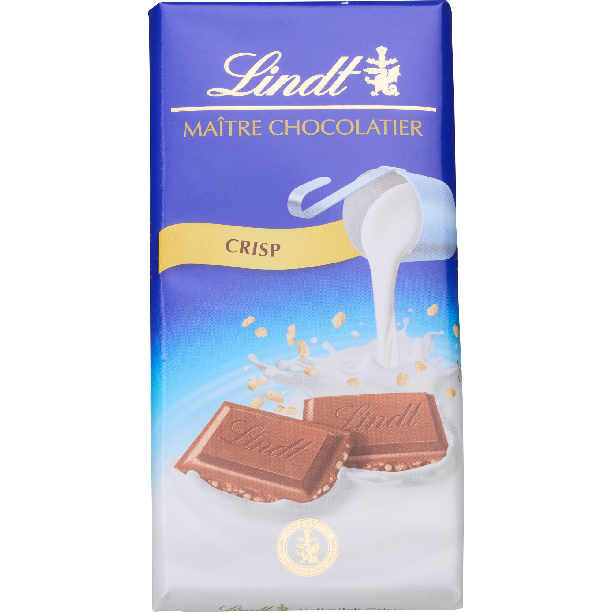 Lindt Maitre Chocolatier 100g, Milch Cri