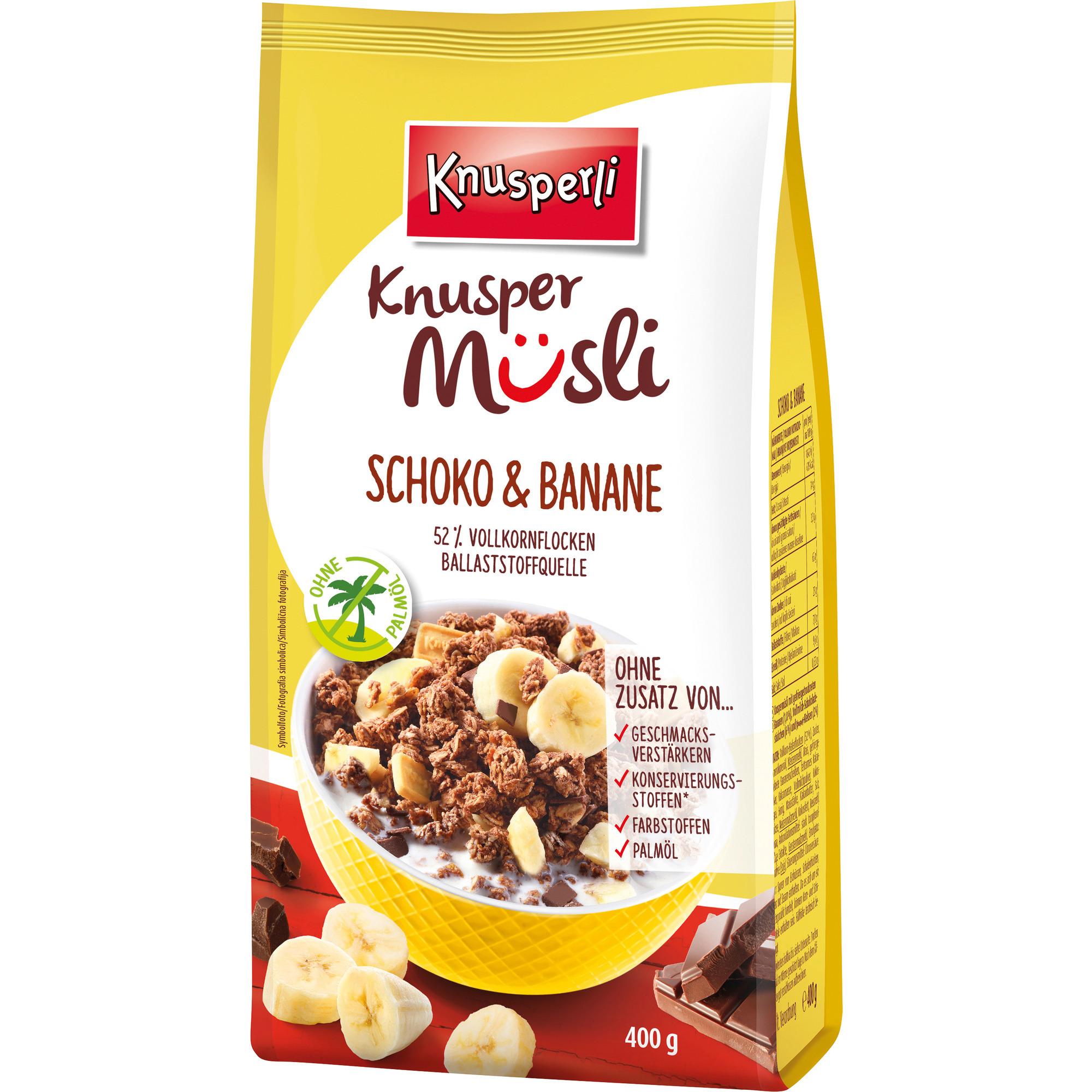 Knusperli Knusper 400g, Banane Schoko