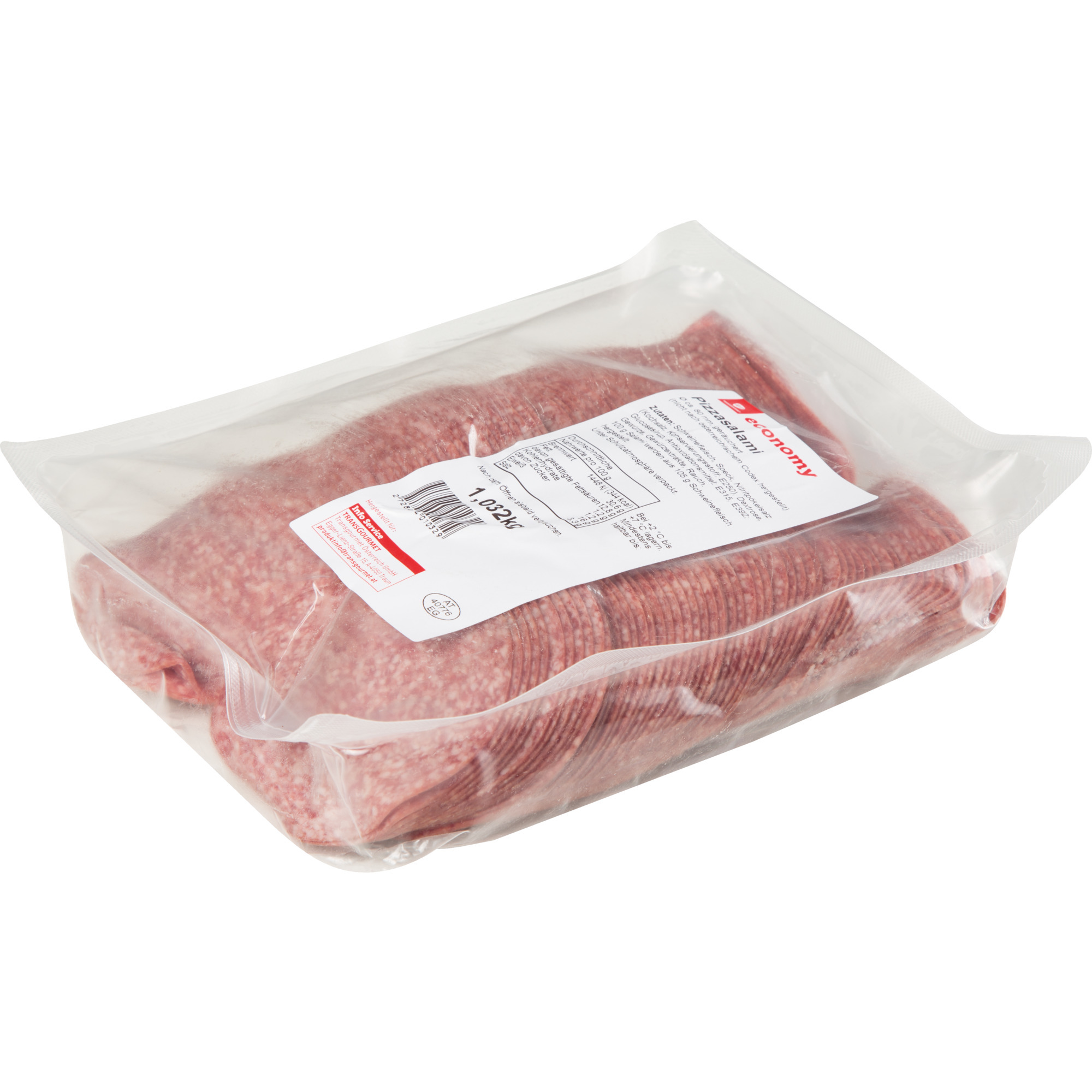Economy Pizzasalami 80 geschn. 1kg