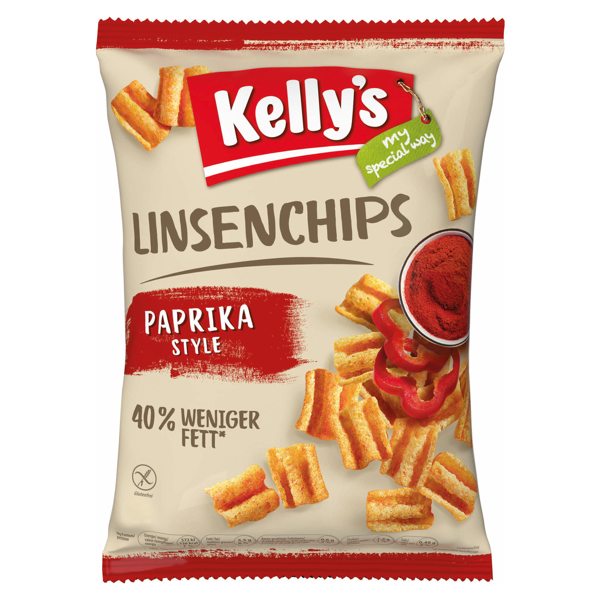 Kelly Linsen Chips 90g, Paprika