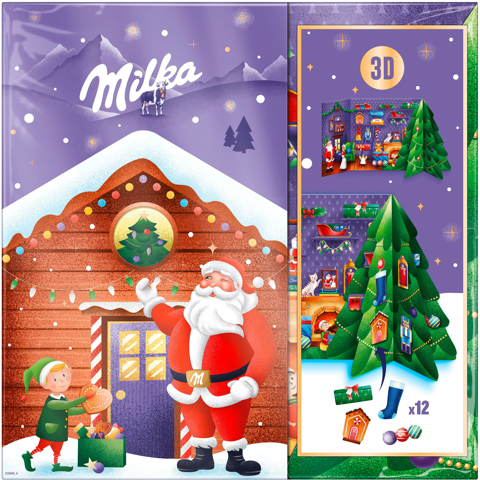 Milka 3D Bastel Adventkalender 163g