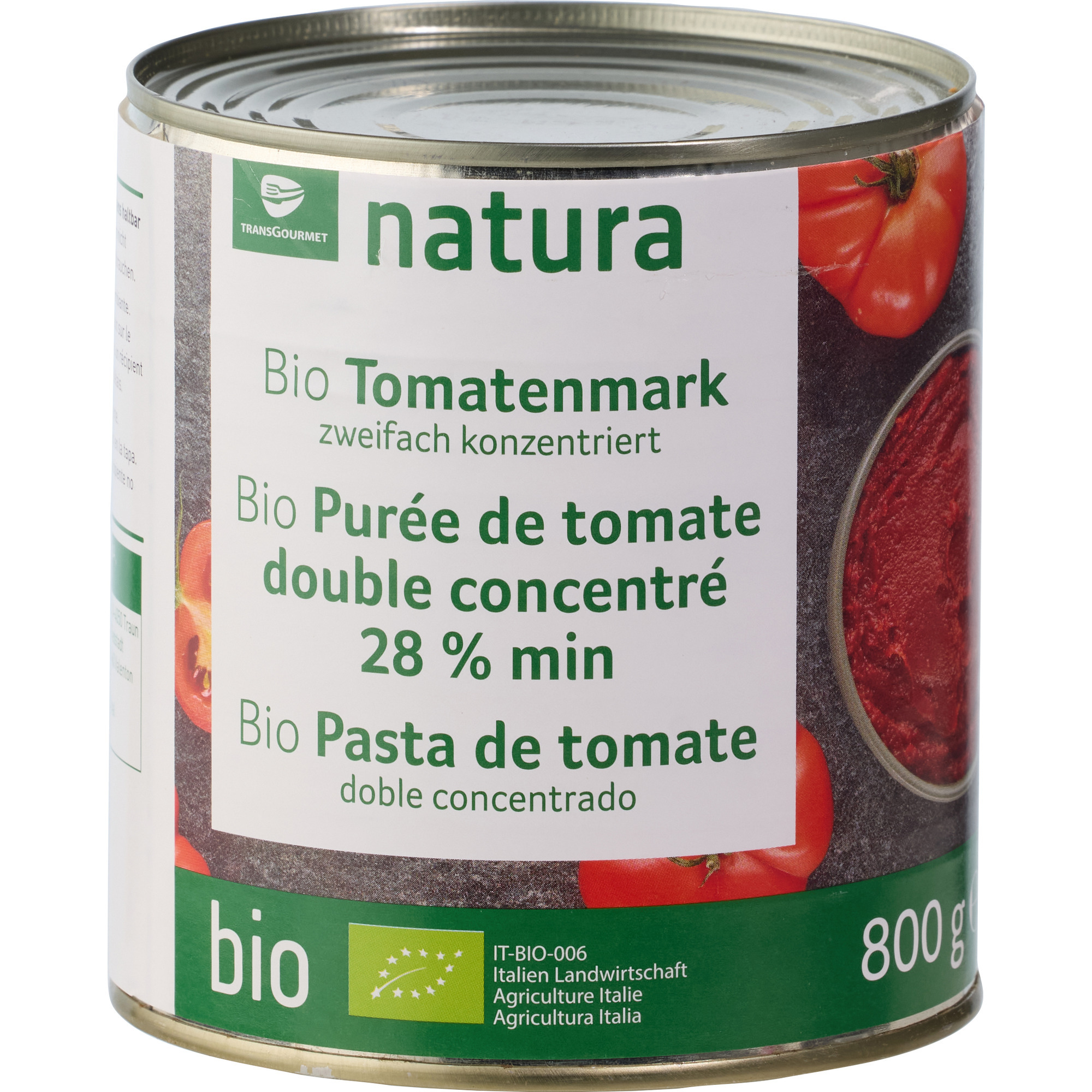 Natura Bio Tomatenmark 28% 2fach 800g