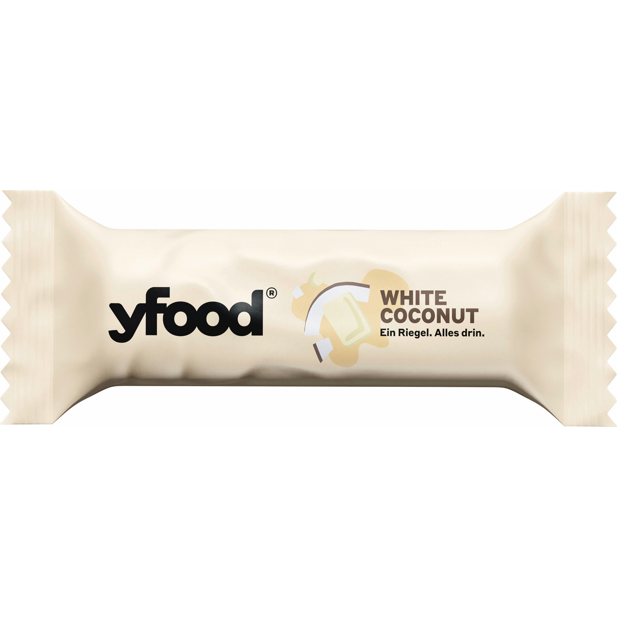 yfood Riegel 60g, White Coconut