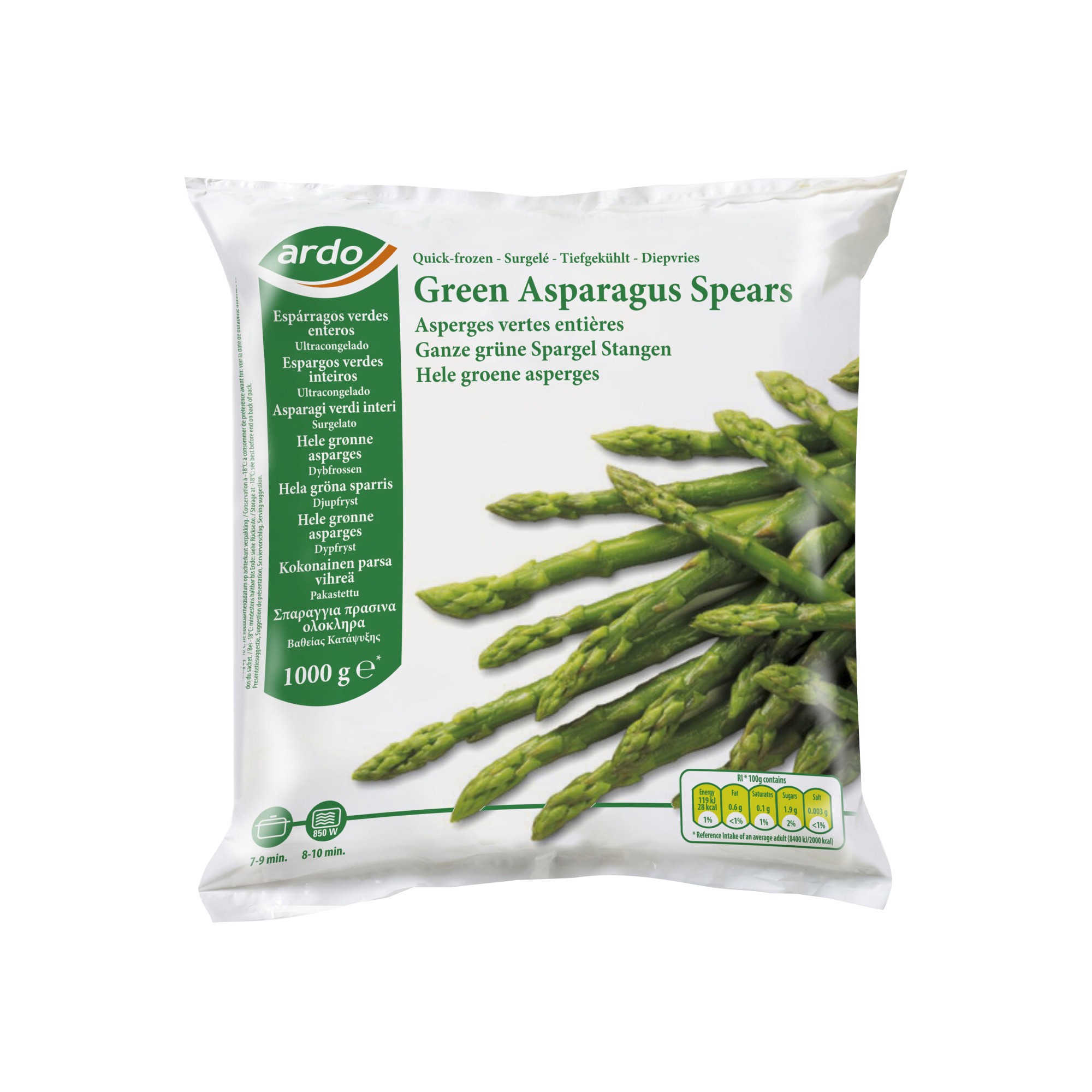 Ardo Spargel grün ganz TK 1kg