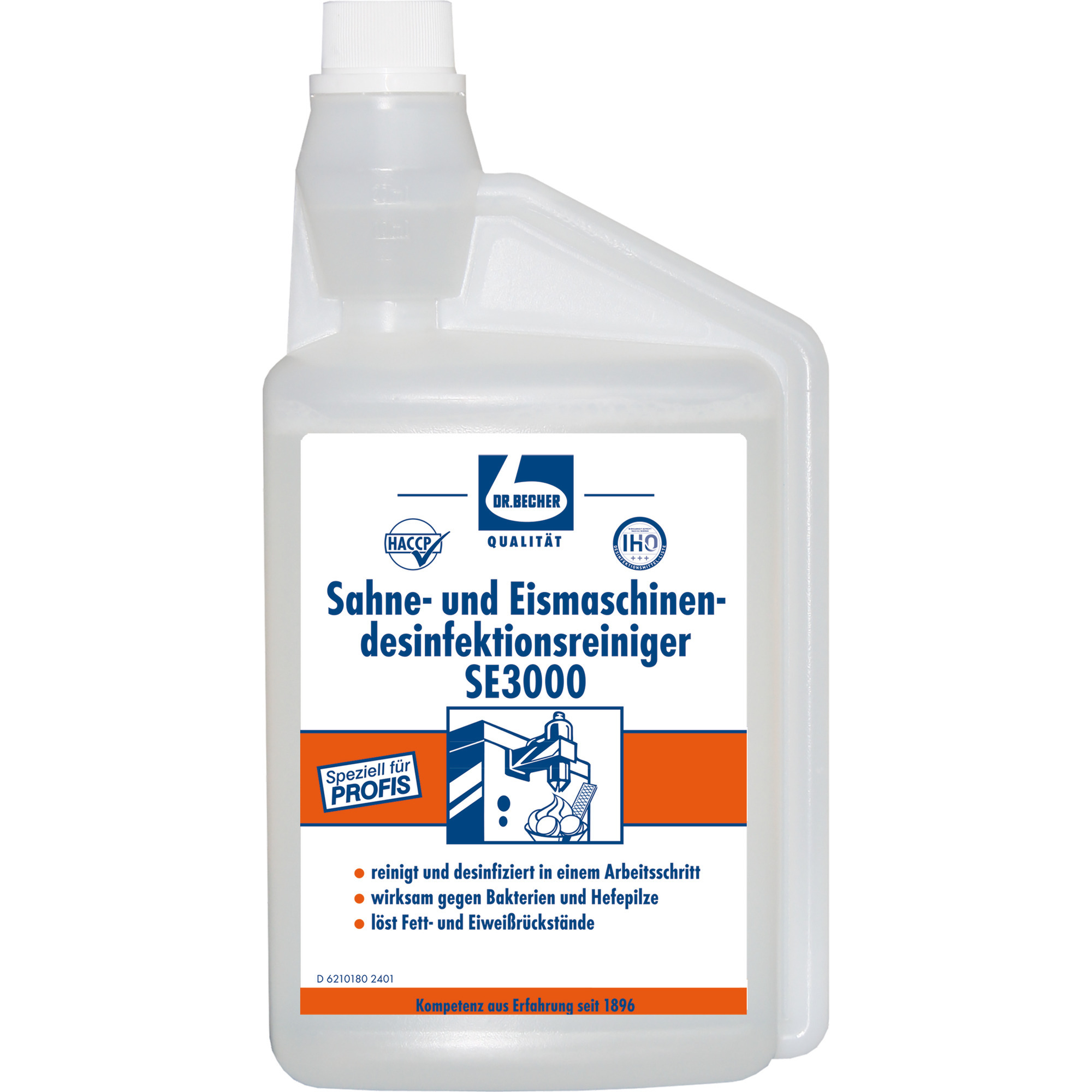 Becher Sahne und Eismaschinenreiniger 1l