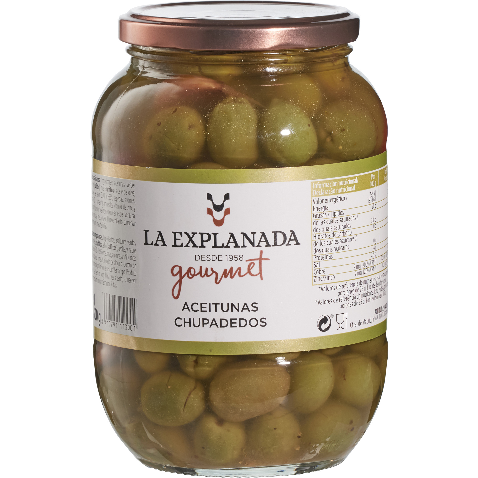 Chupadedos Oliven 835g