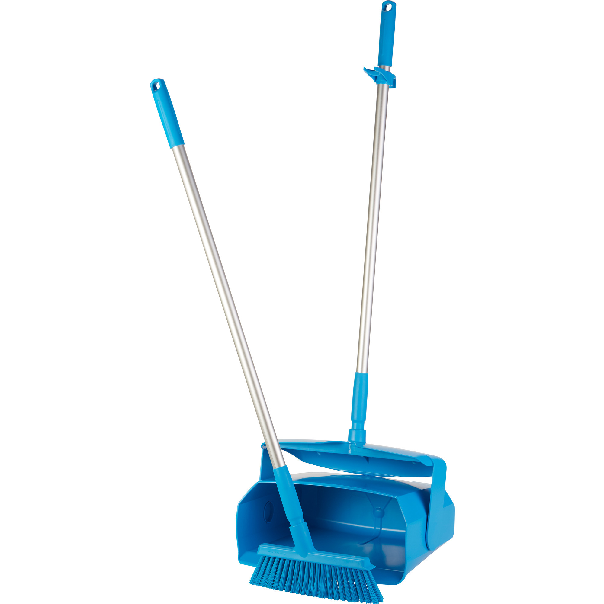 Vikan Kehrschaufel m.Besen Set blau 45cm