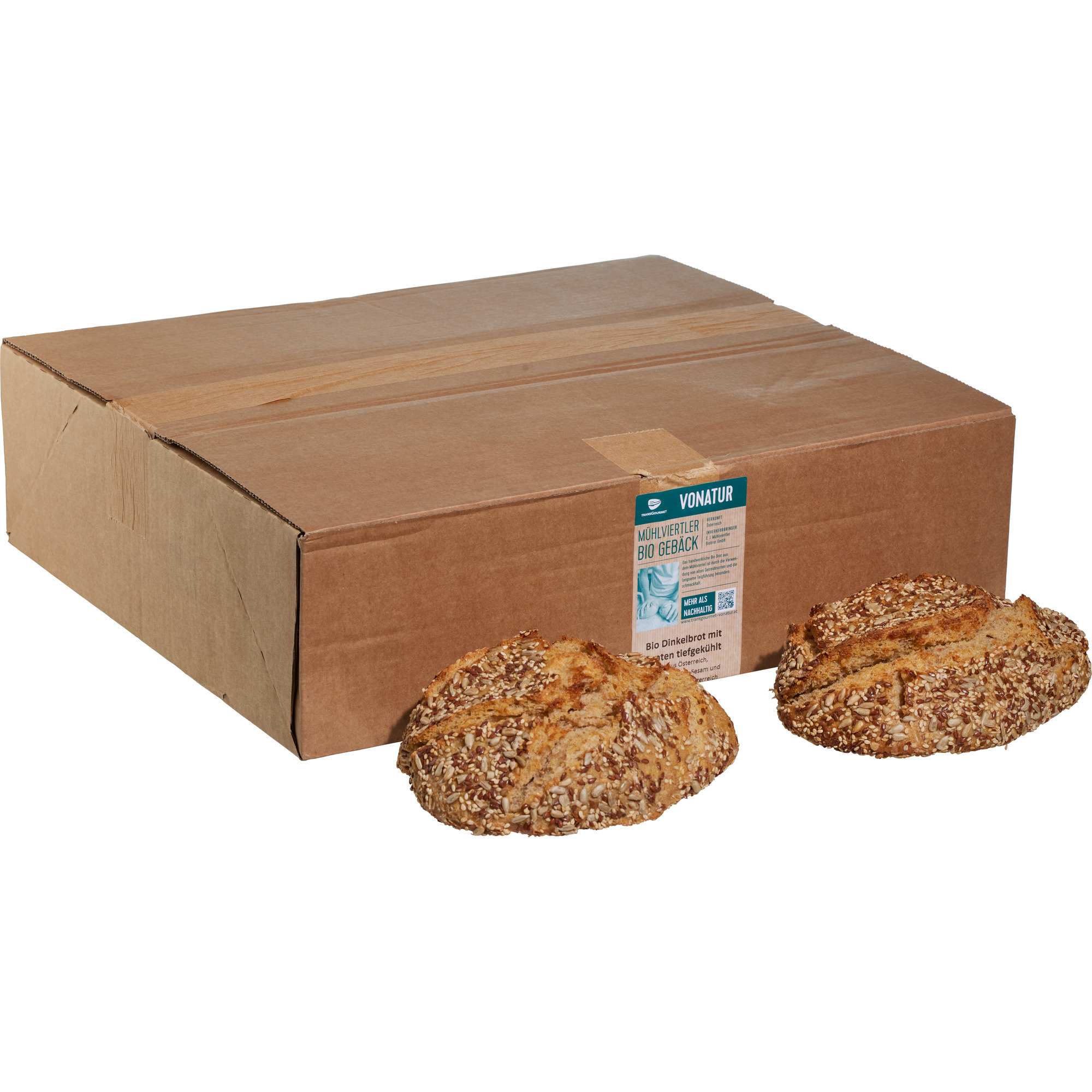 Vonatur Bio Dinkelbrot m.Saaten TK2x430g