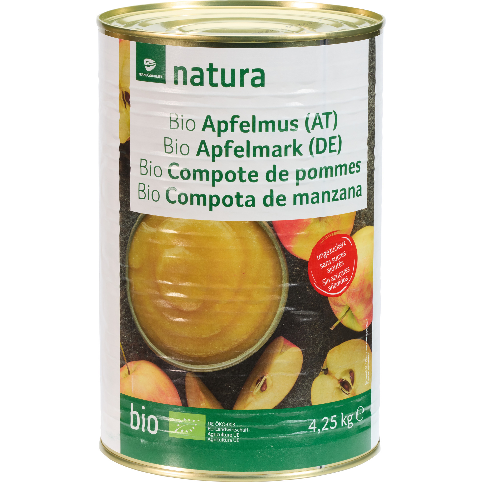 Natura Bio Apfelmus ungezuckert 5/1