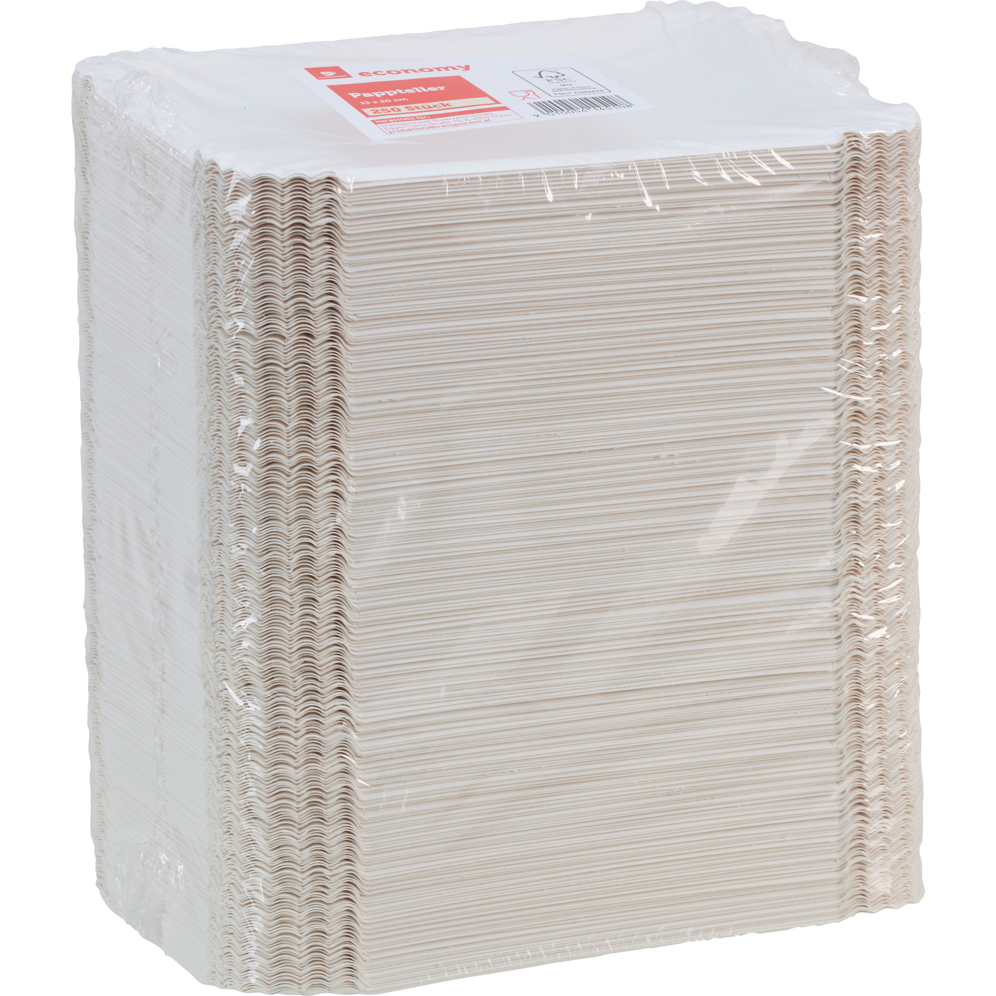Economy Pappteller 13x20cm 250er