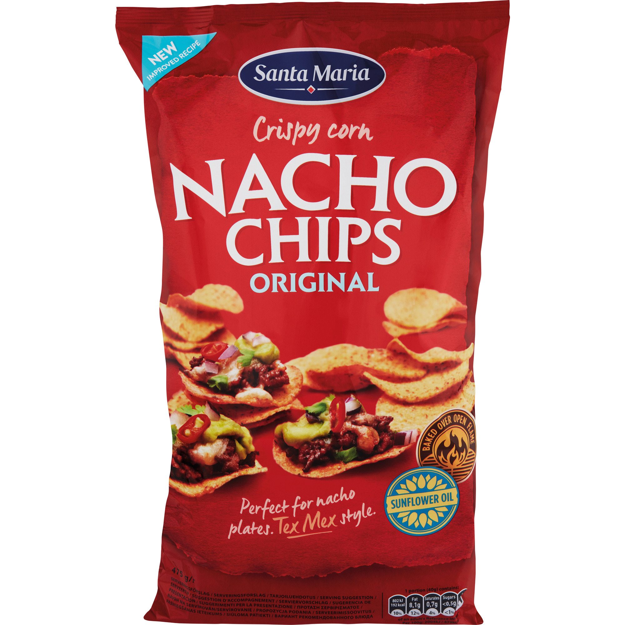 Santa Maria Tortilla Chips Nachos 475g