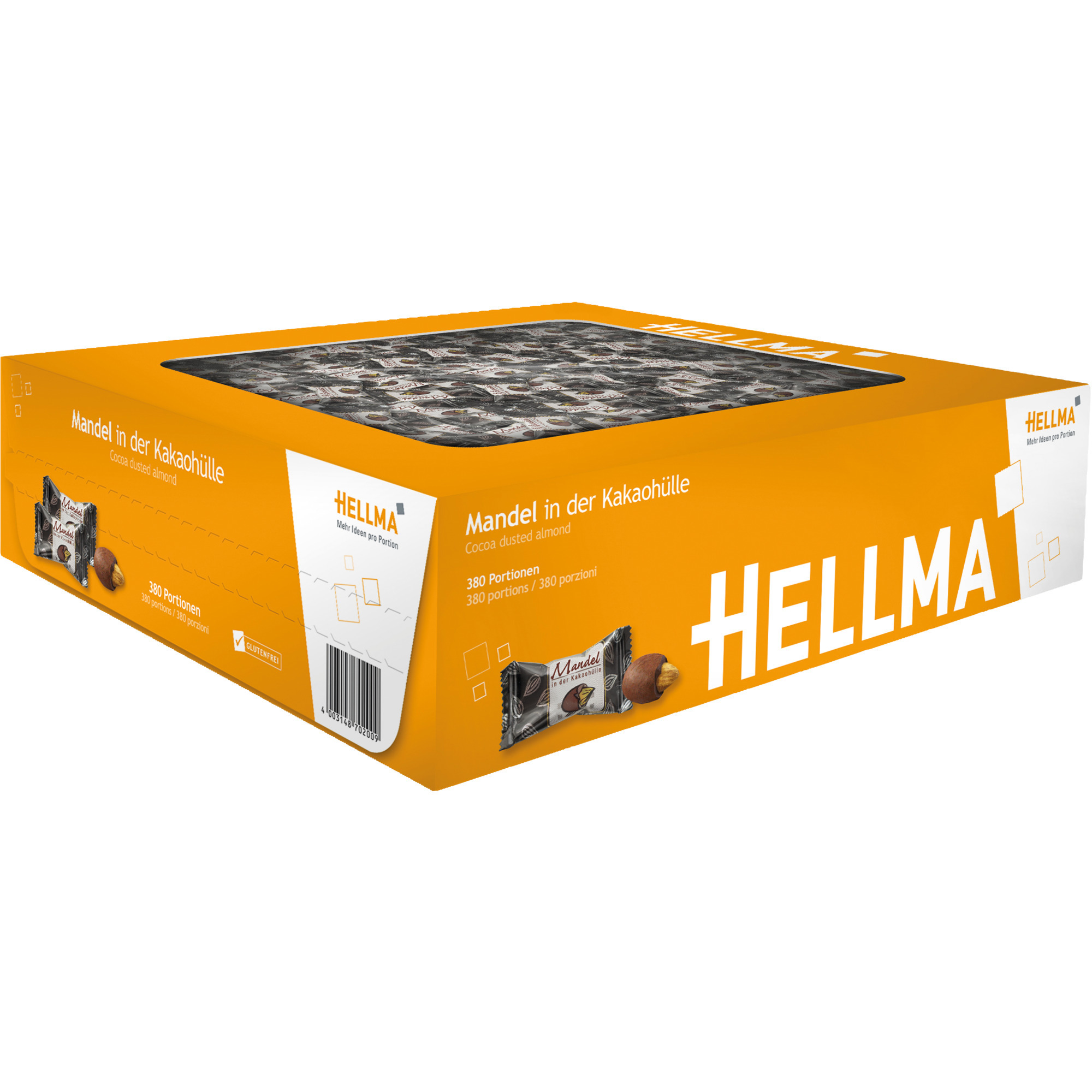 Hellma Mandle v kakaovom cestíčku 380Stk