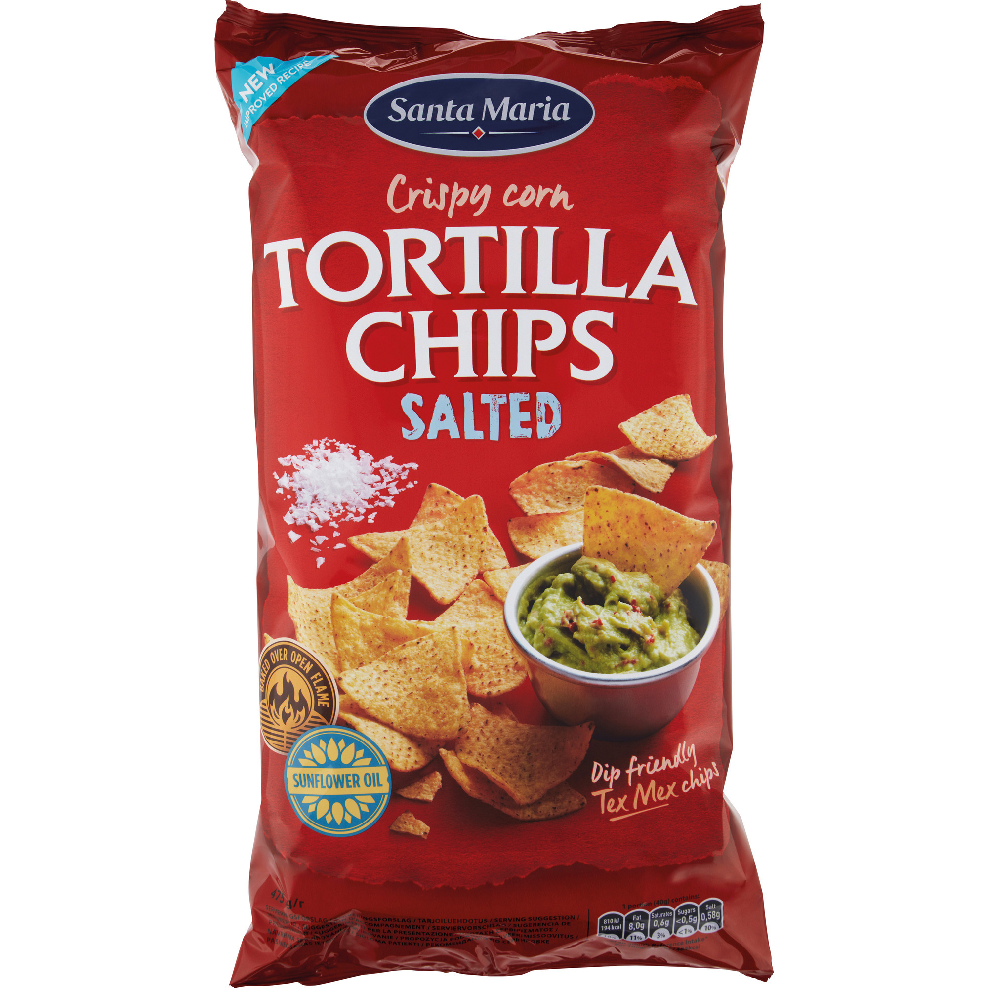 Santa Maria Tortilla Chips 475g, Salted