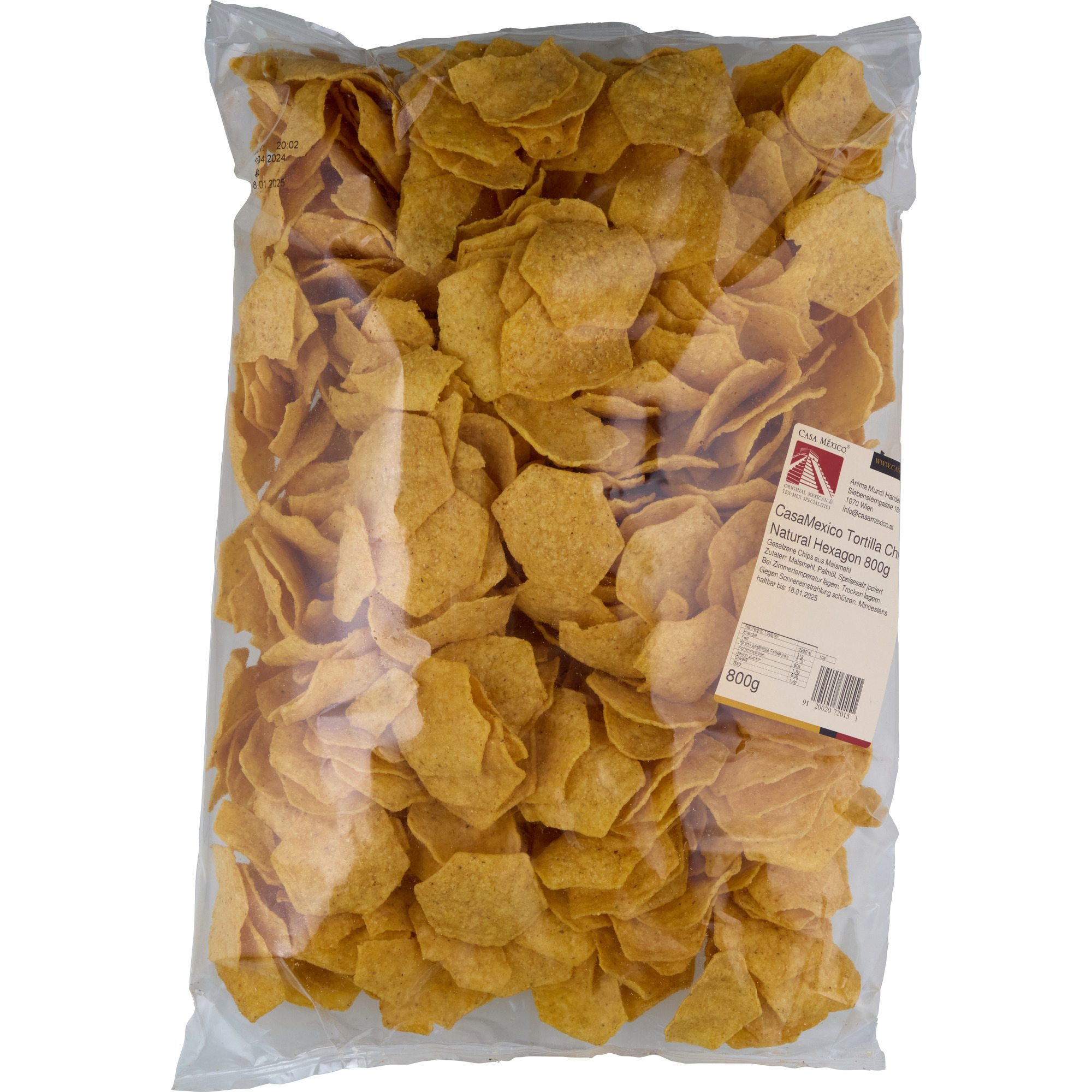 CasaMexico Tortilla Chips nat.Hexa. 800g