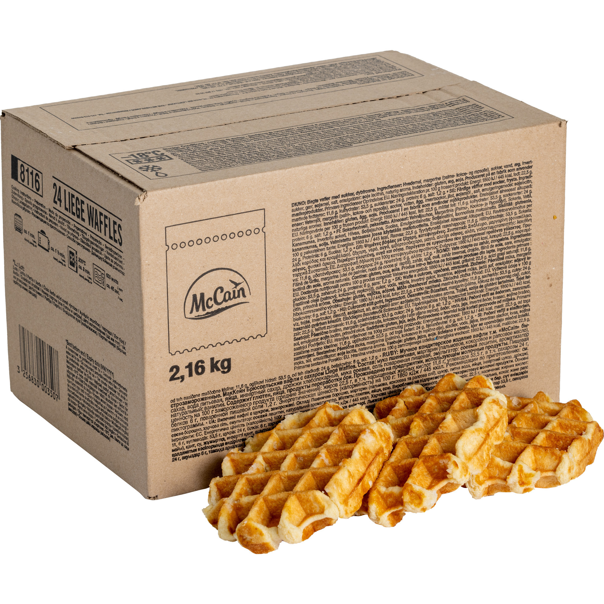 McCain Waffeln karamellisiert TK 24x90g