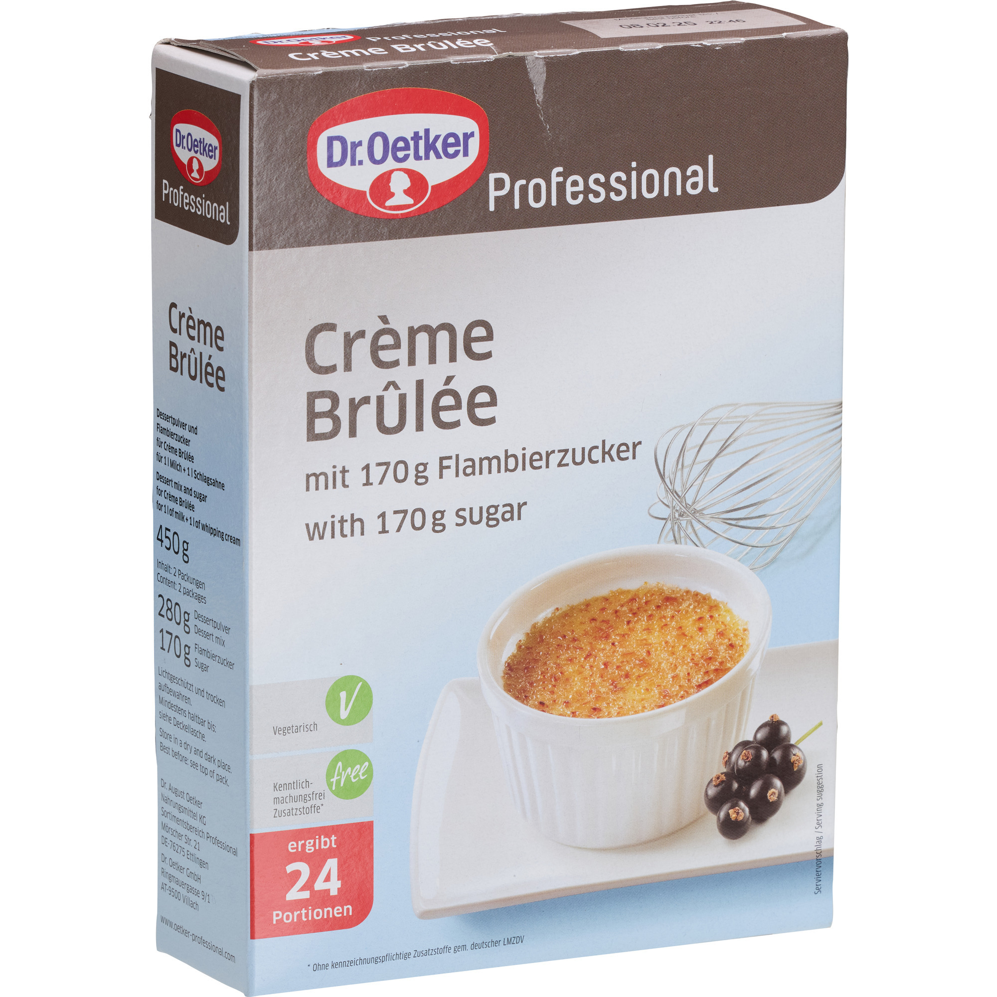 Oetker Creme Brulee m. Flambierzuck.450g