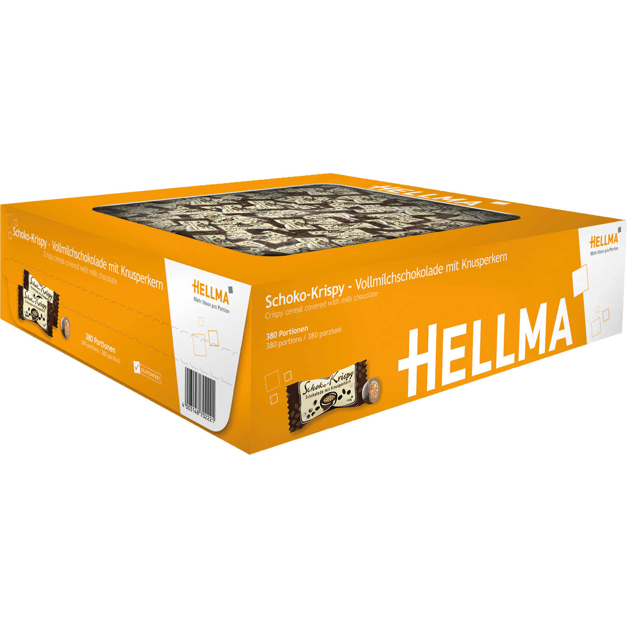 Hellma Schoko Krispy 380Stk.