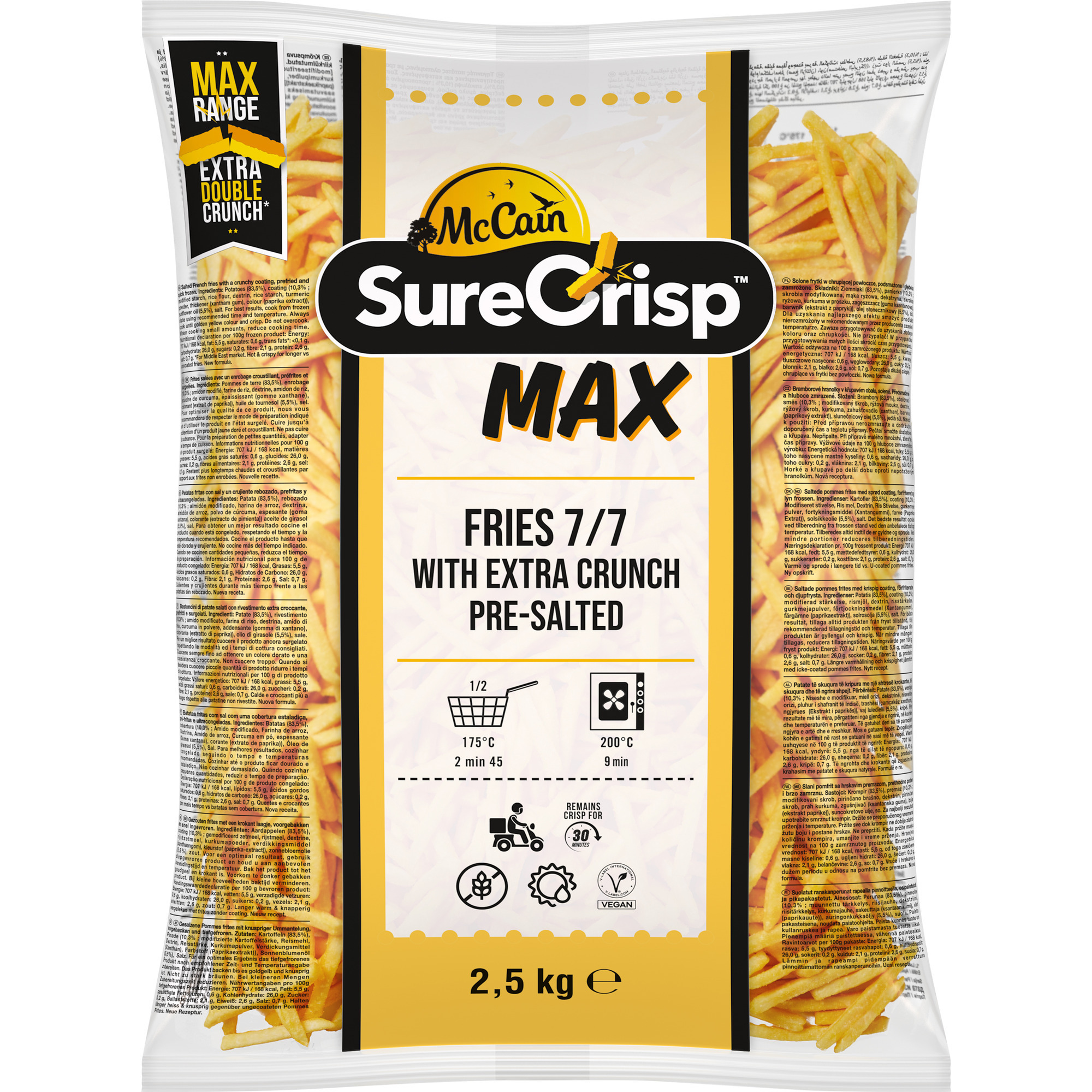 McCain SureCrisp Max Fries 7/7 TK 2,5kg