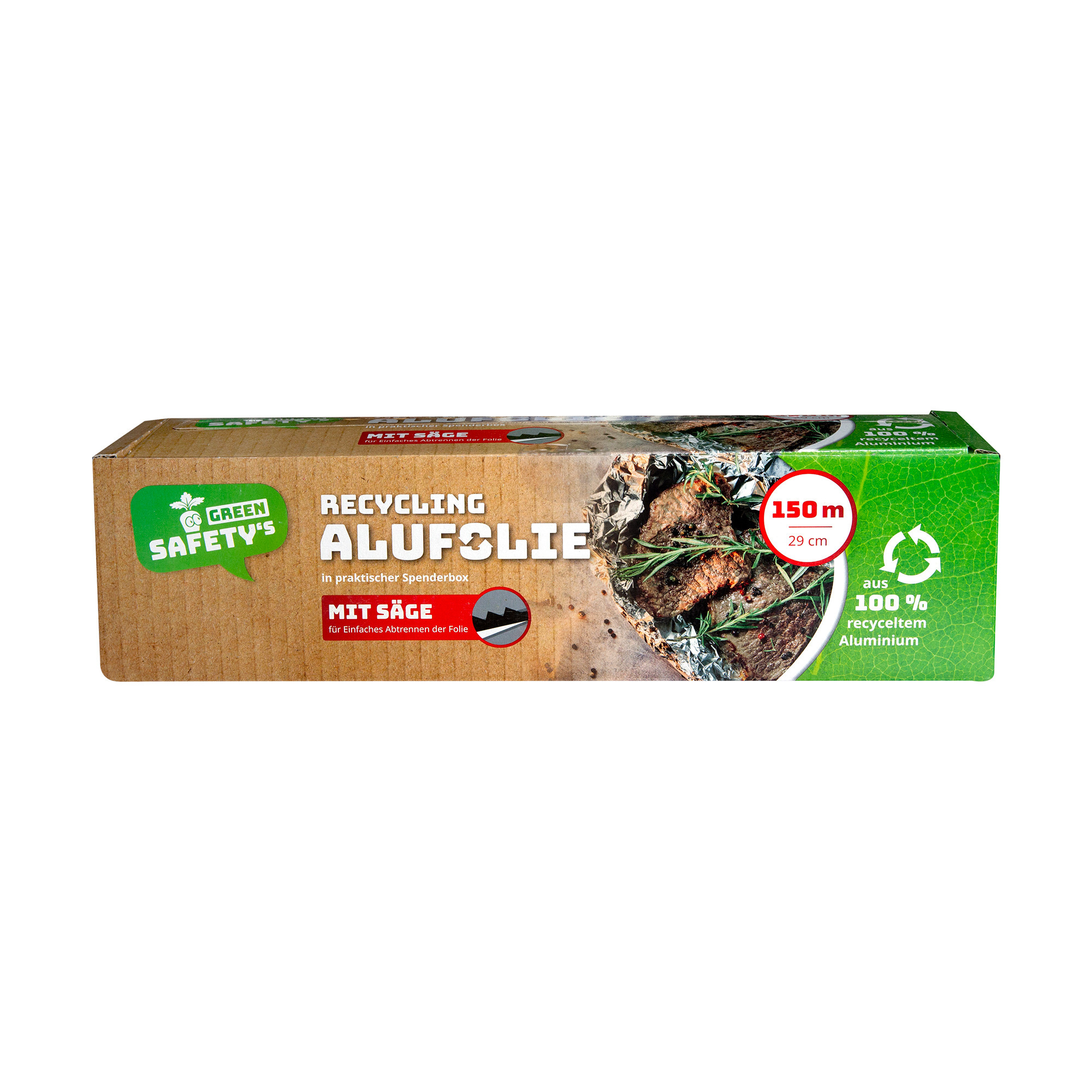 Safetys Recycling Alufolie Box 29cmx150m