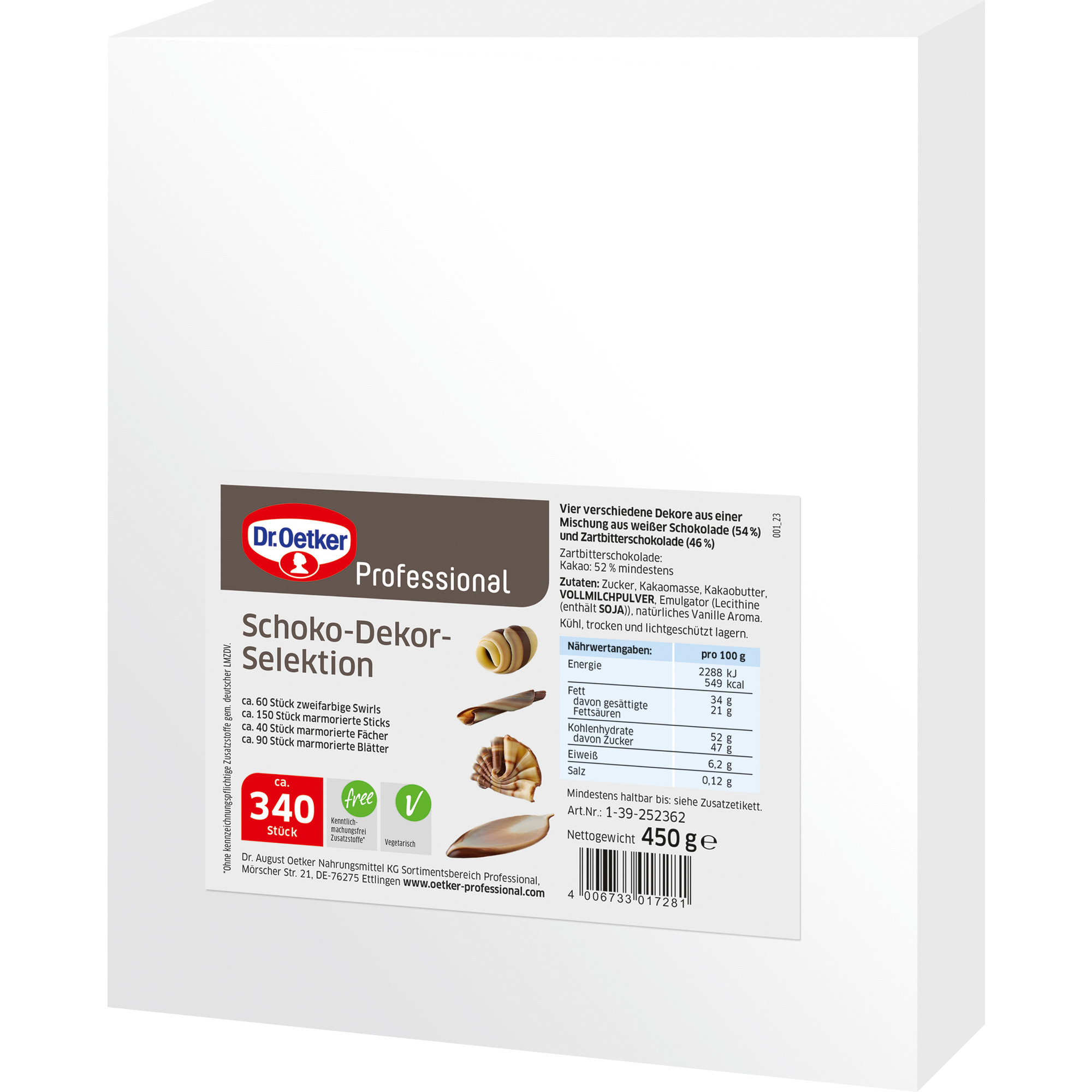Oetker Schoko Dekor Selection 340er