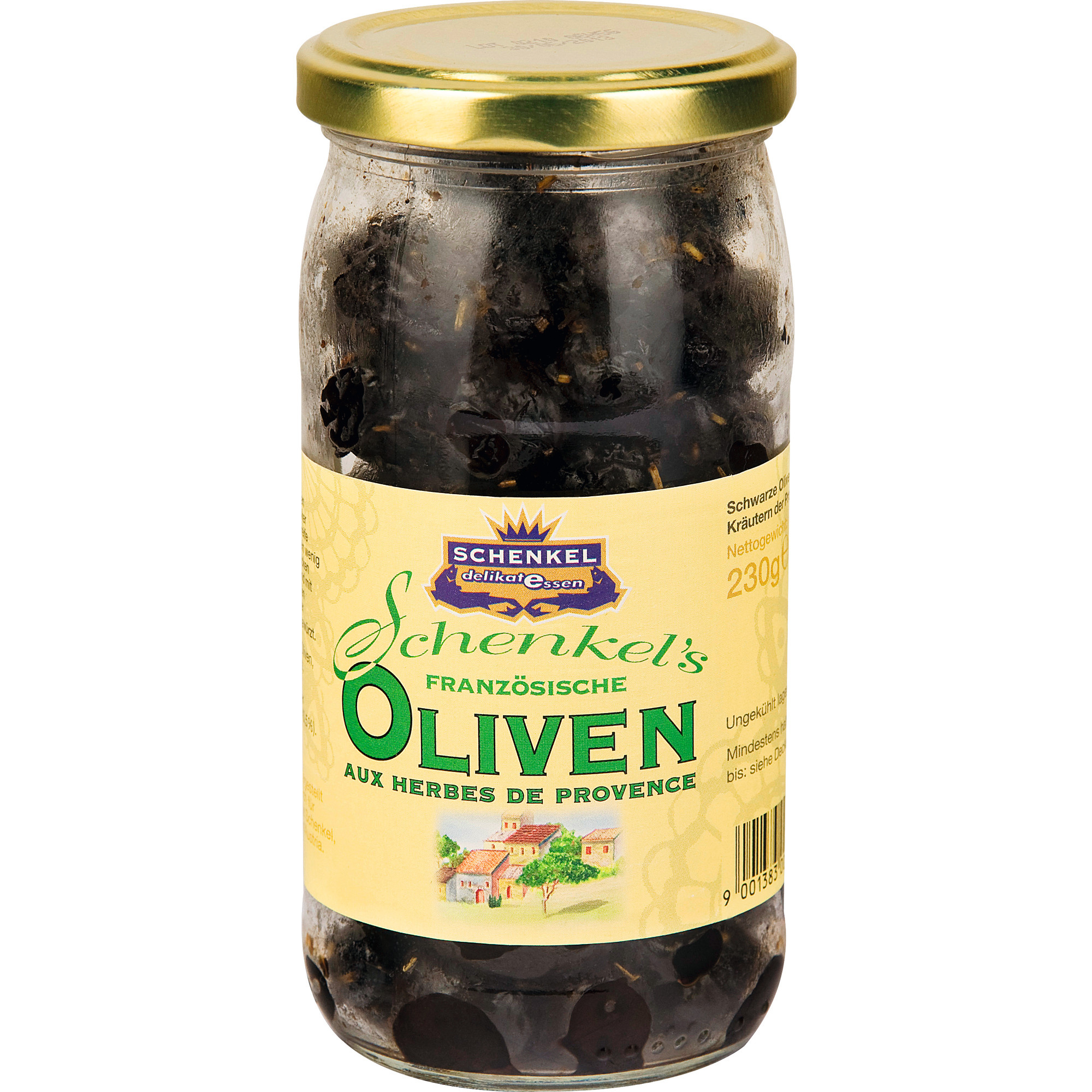 Schenkel Oliven mit Kräuter 230g