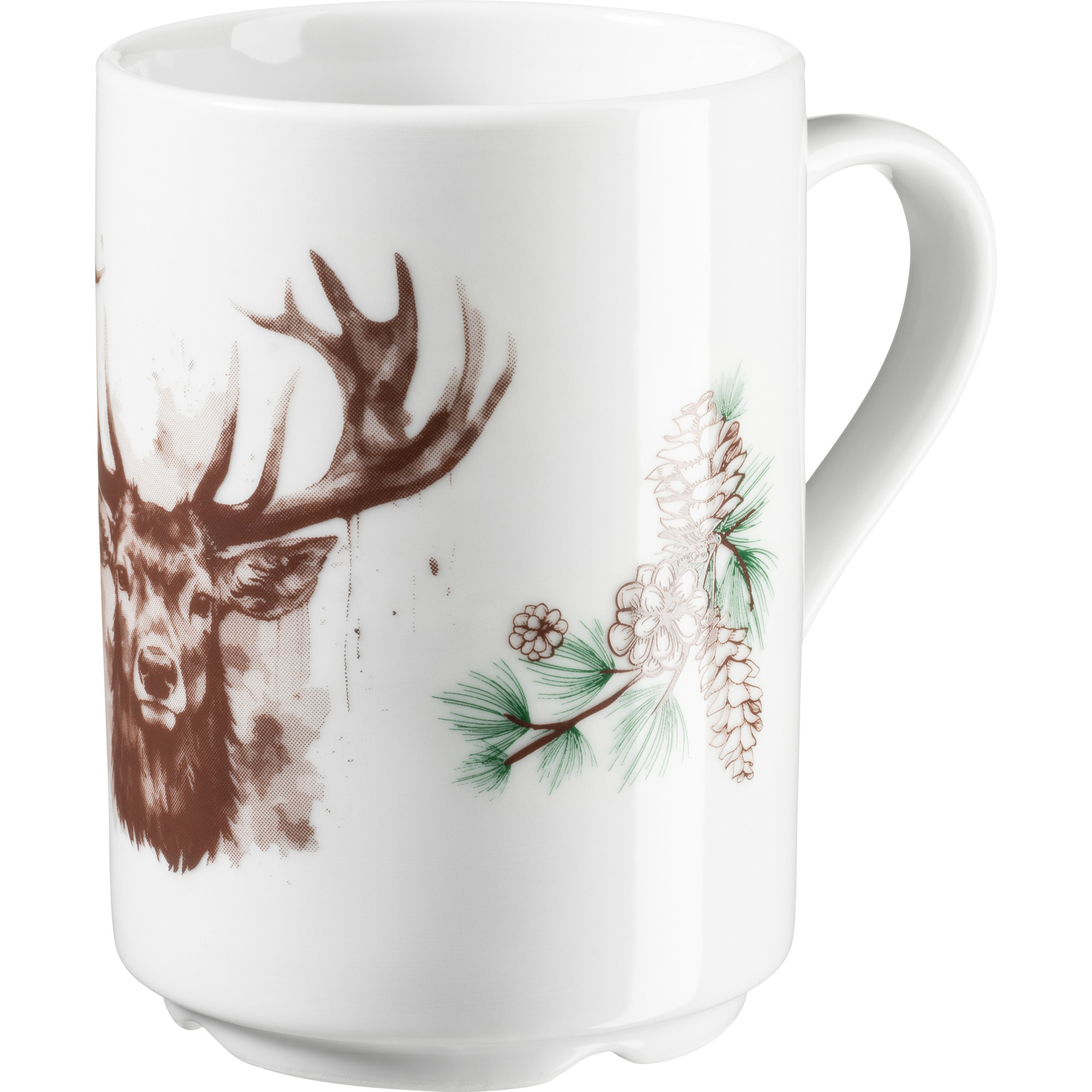 Glühweinbecher Hirsch m.Ast 0,25l