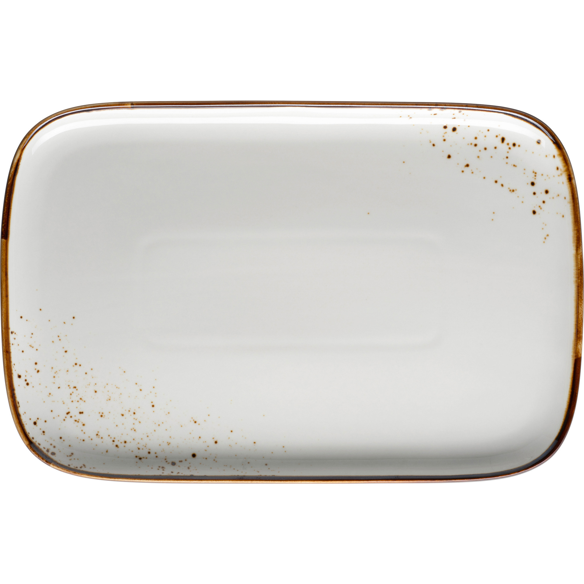 Platte Pintar weiss braun 30x20x2cm