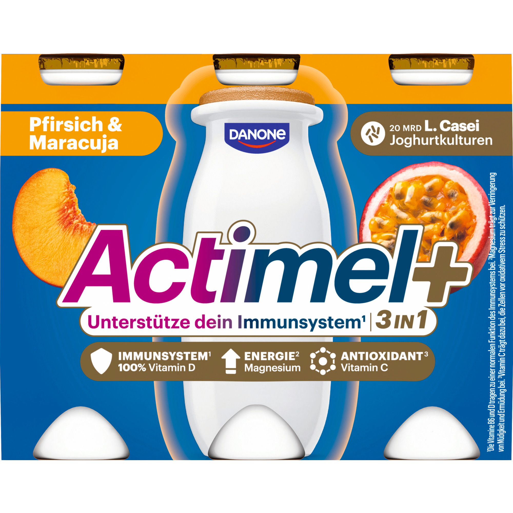 Danone Actimel Drink 6x100g, Pfirsich/Ma