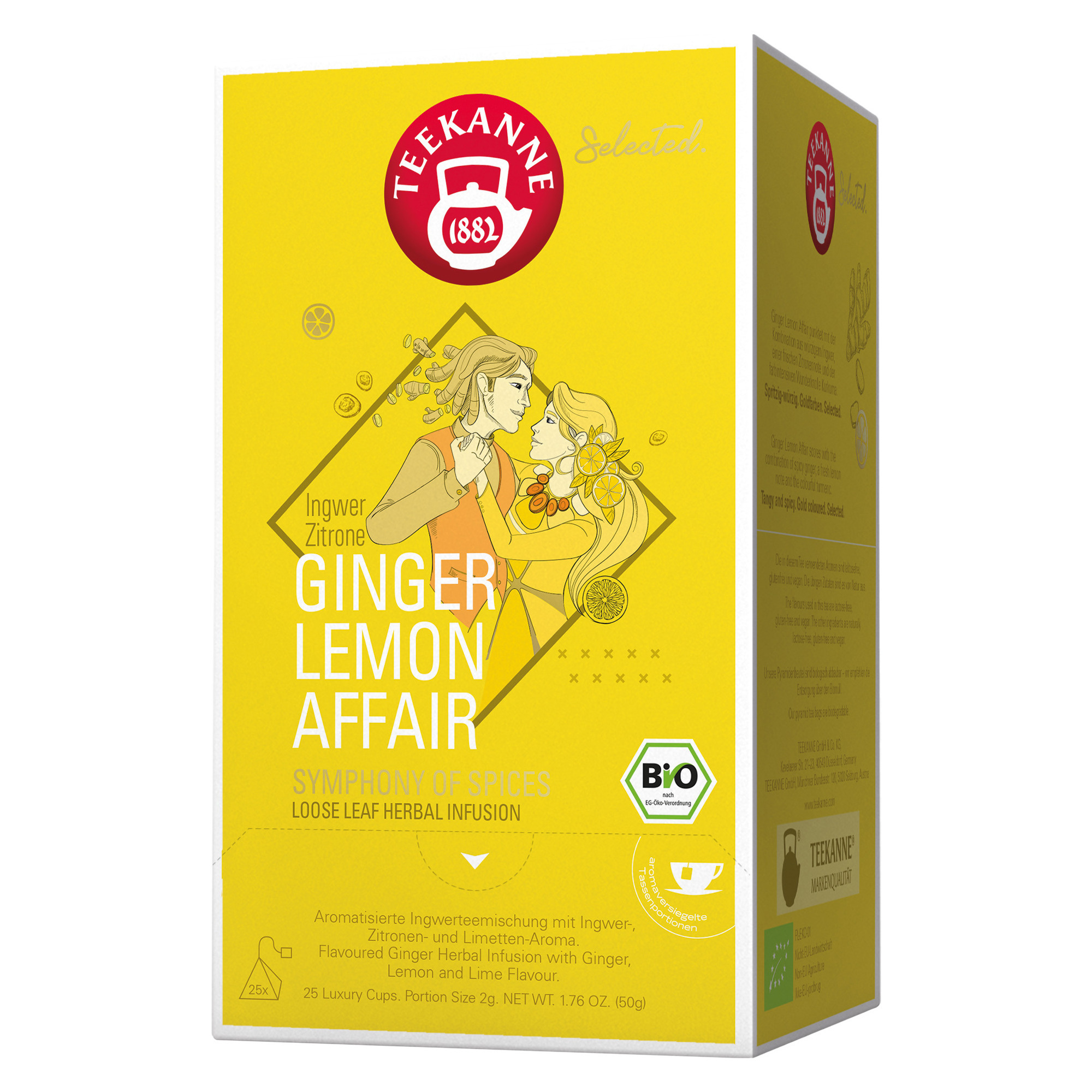 Teekanne Bio Lux. Cup 25er, Ginger Lemon