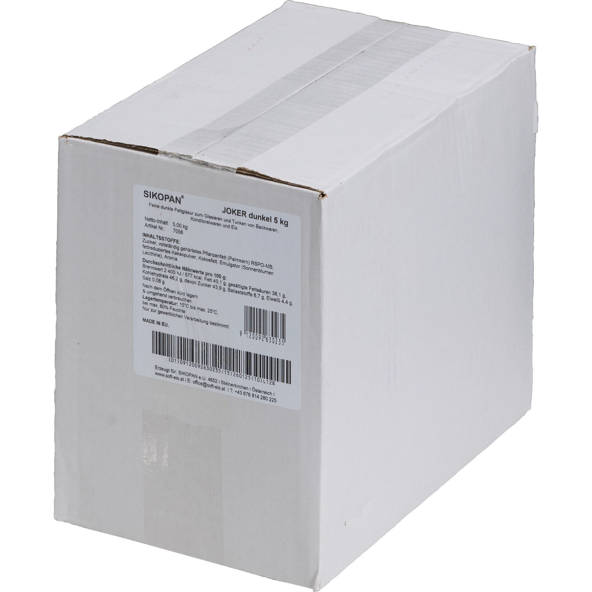 Sikopan Fettglasurdrops dunkel 5kg