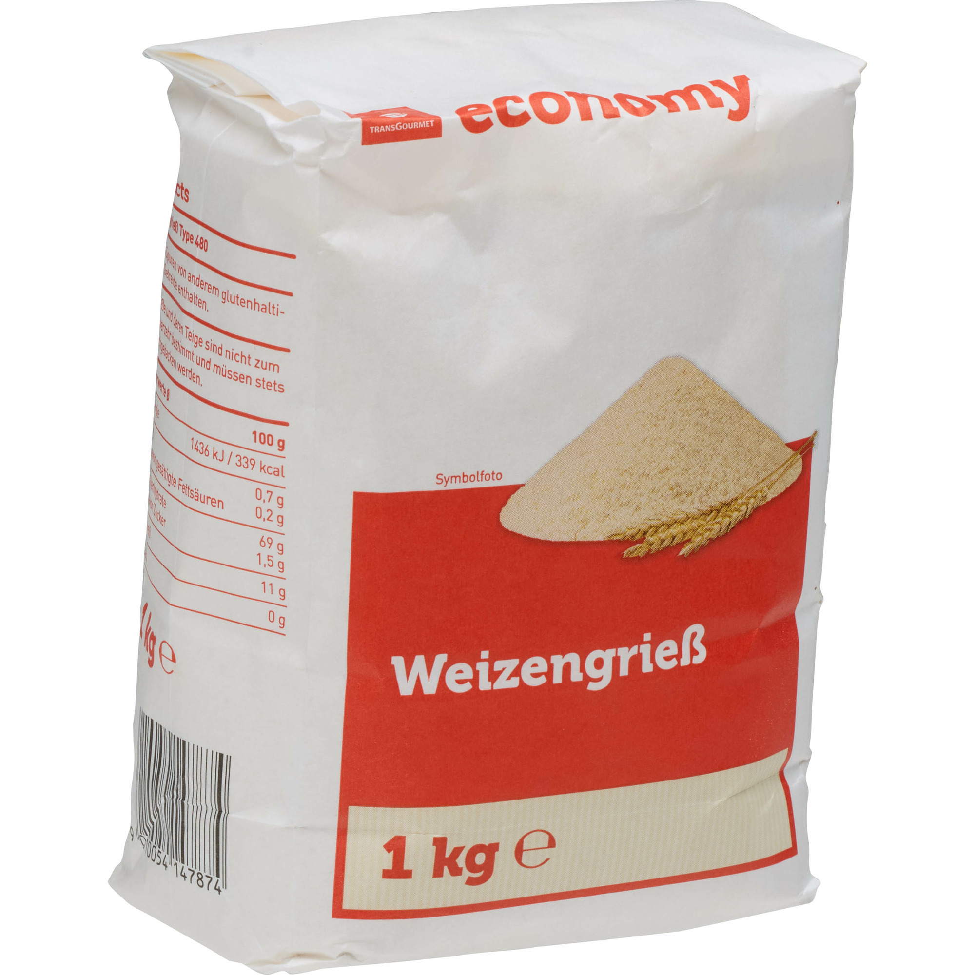 Economy Weizengrieß 1kg