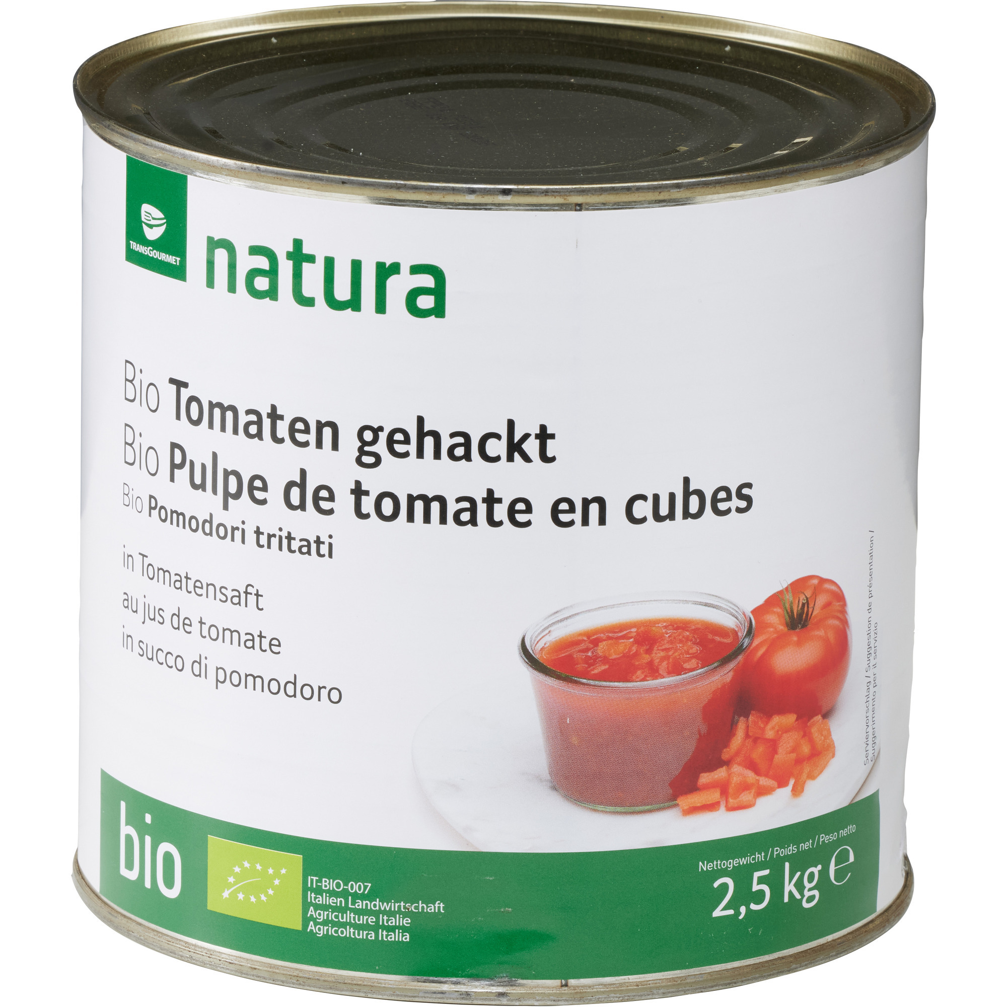 Natura Bio Tomaten gehackt 2,5kg