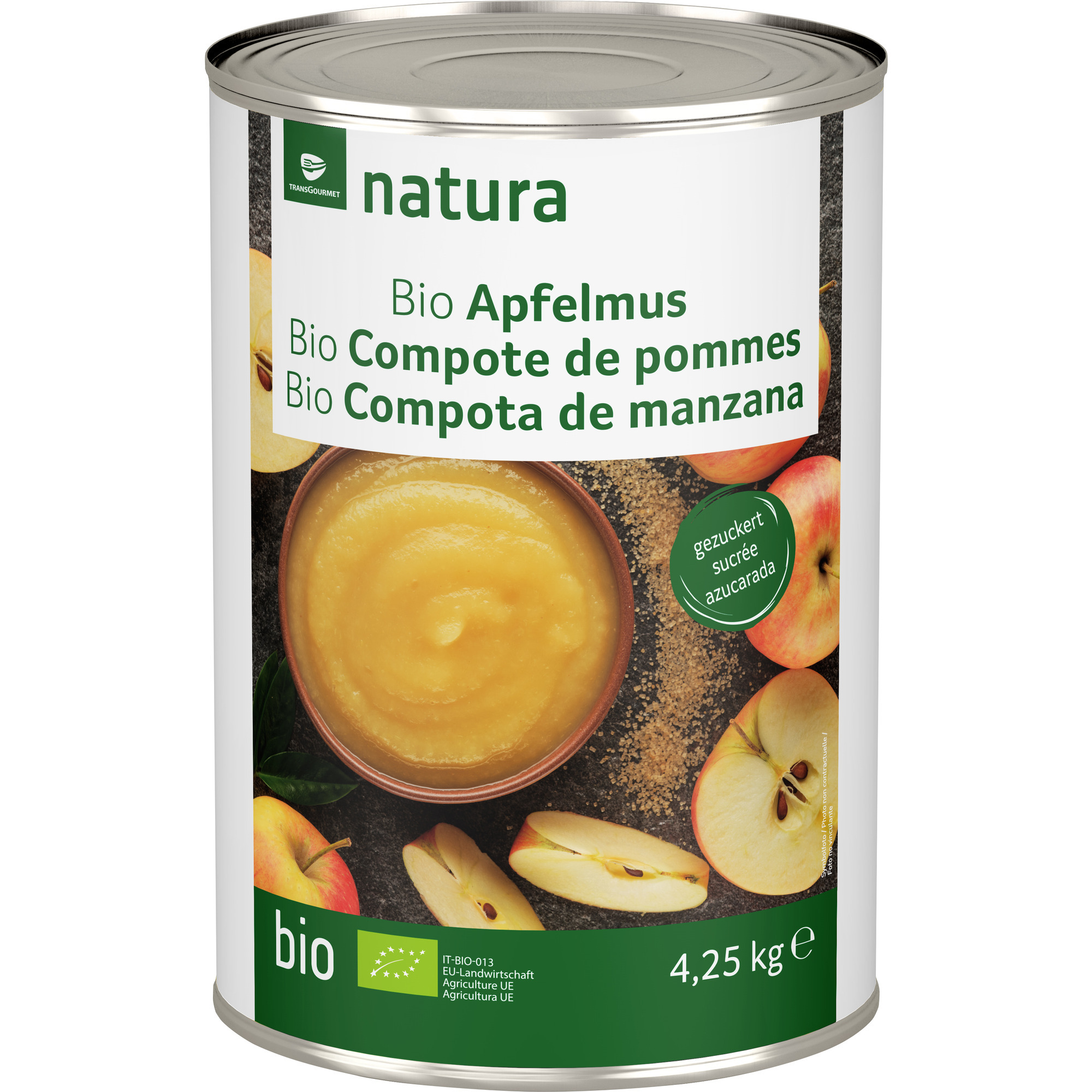 Natura Bio Apfelmus leicht gezuckert 5/1