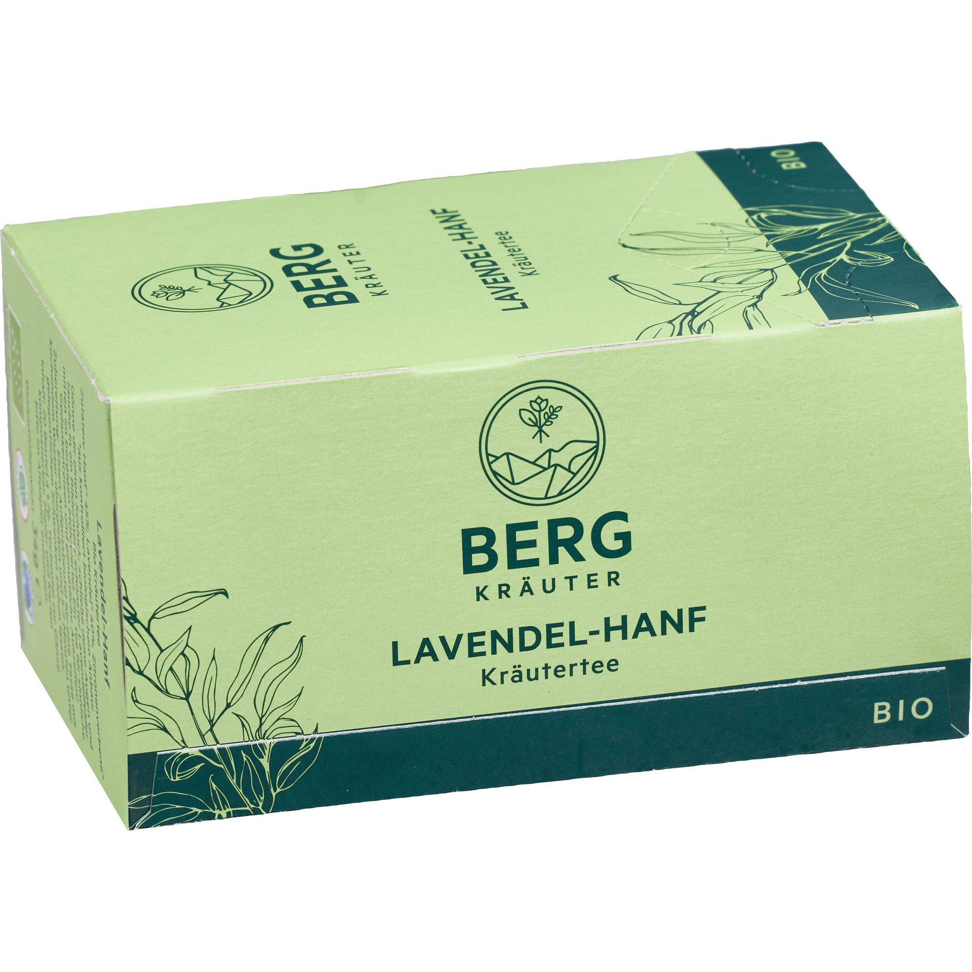 Bergkräuter Bio Tee 20er, Lavendel Hanf