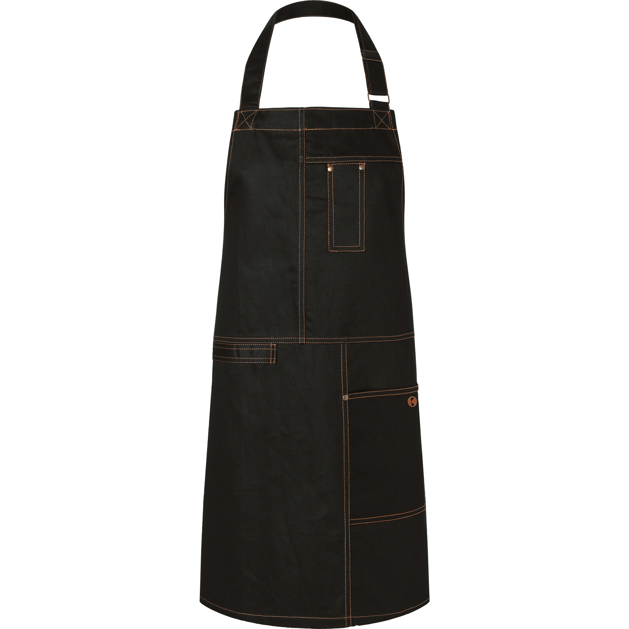 Latzschürze Urban Casual-Style schwarz