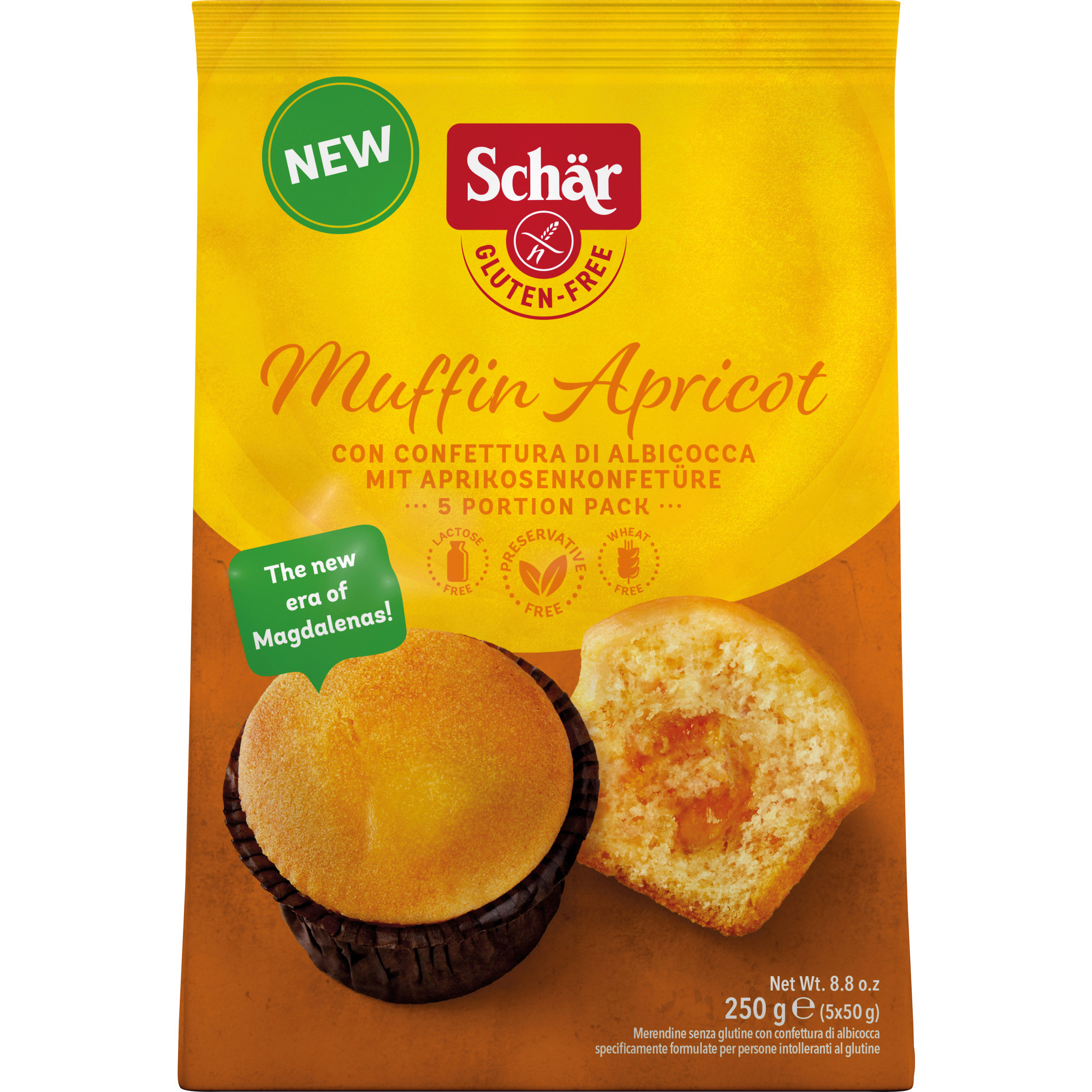 Schär Muffin Apricot glutenfrei 5x50g