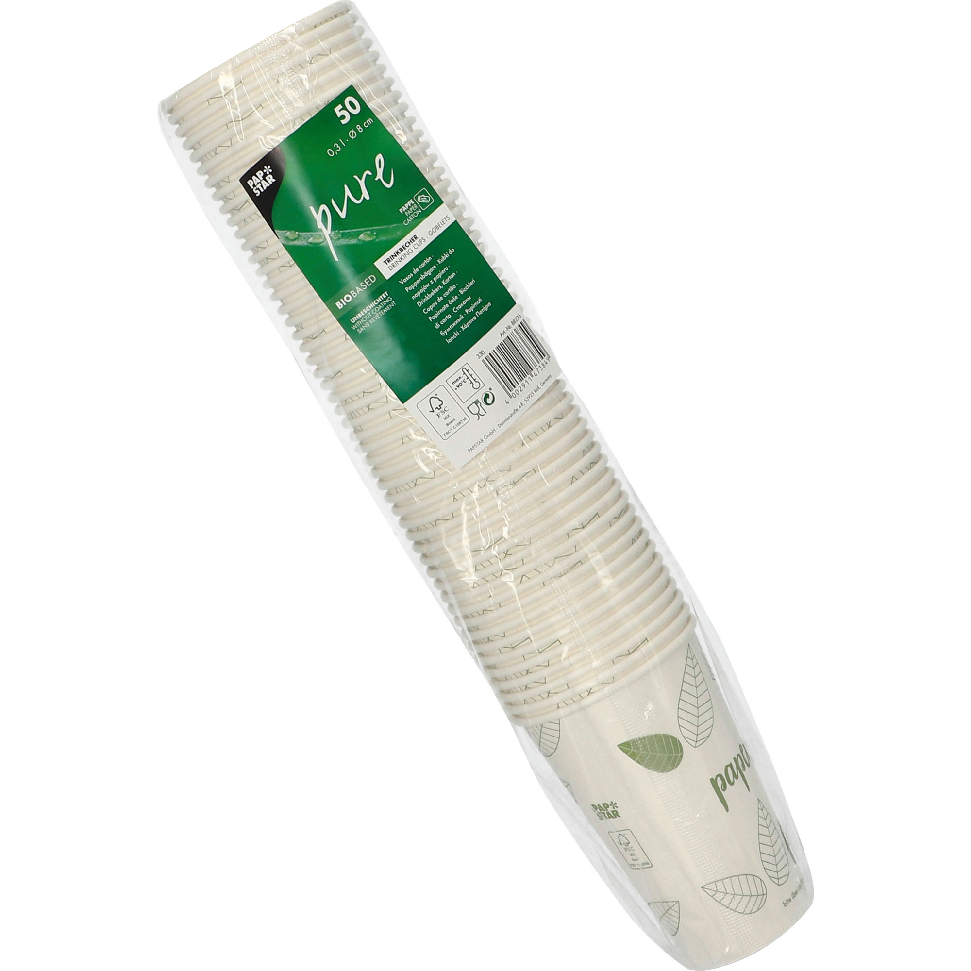 Pap St Trinkbecher pure Zero 0,3l 50er
