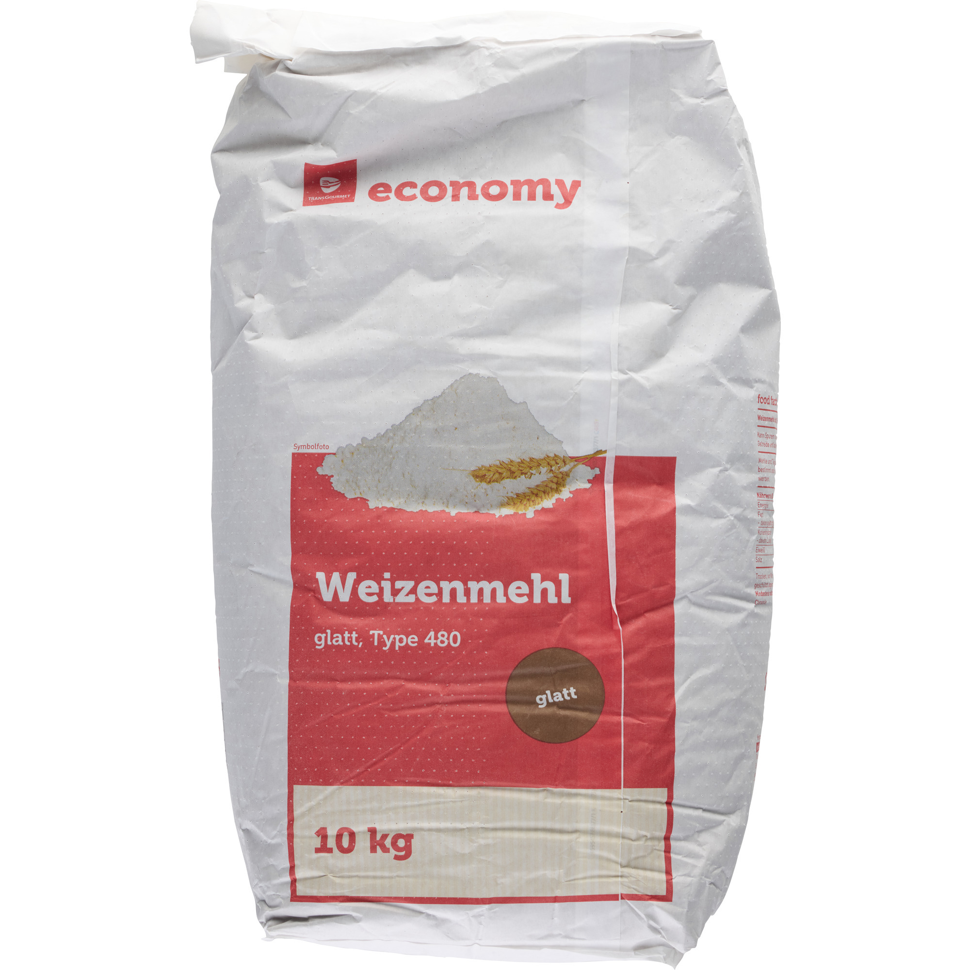 Economy Weizenmehl 480 10 kg, glatt