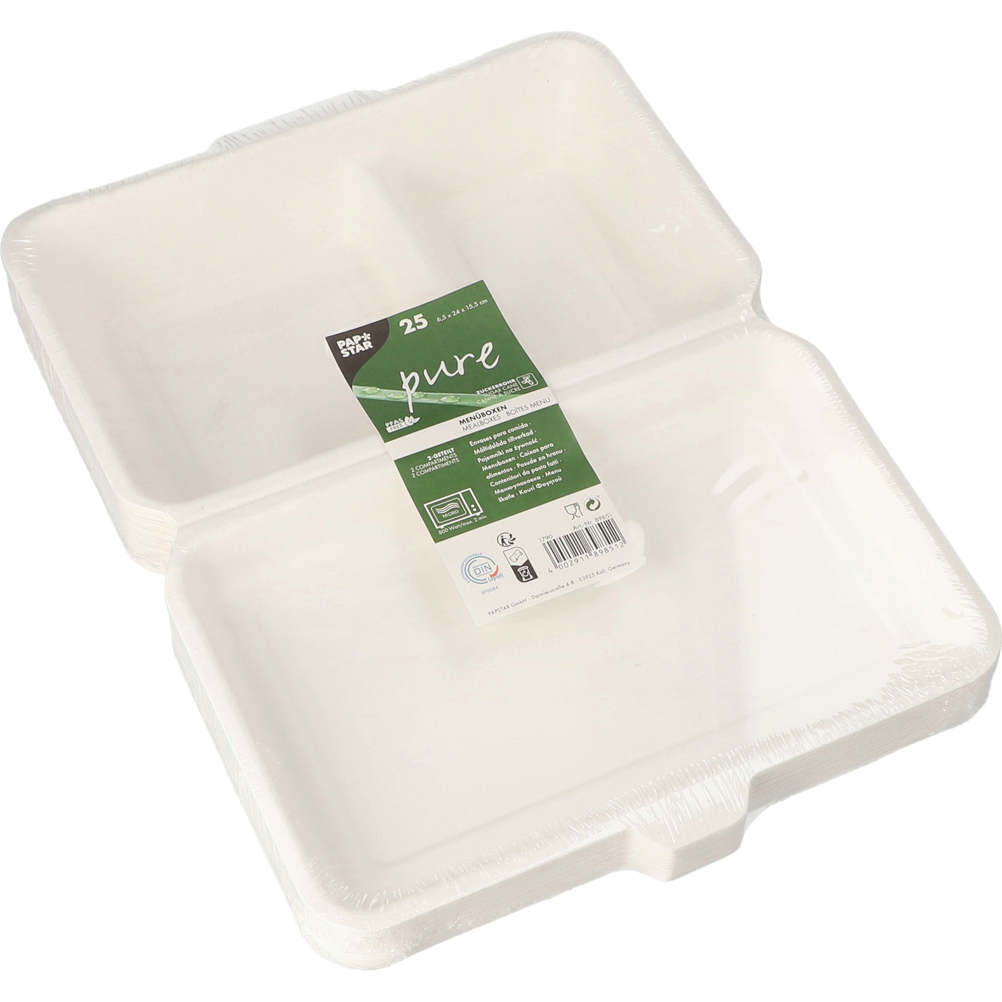 Pap St Menübox Zuckerr.2get 24x15,5 25er