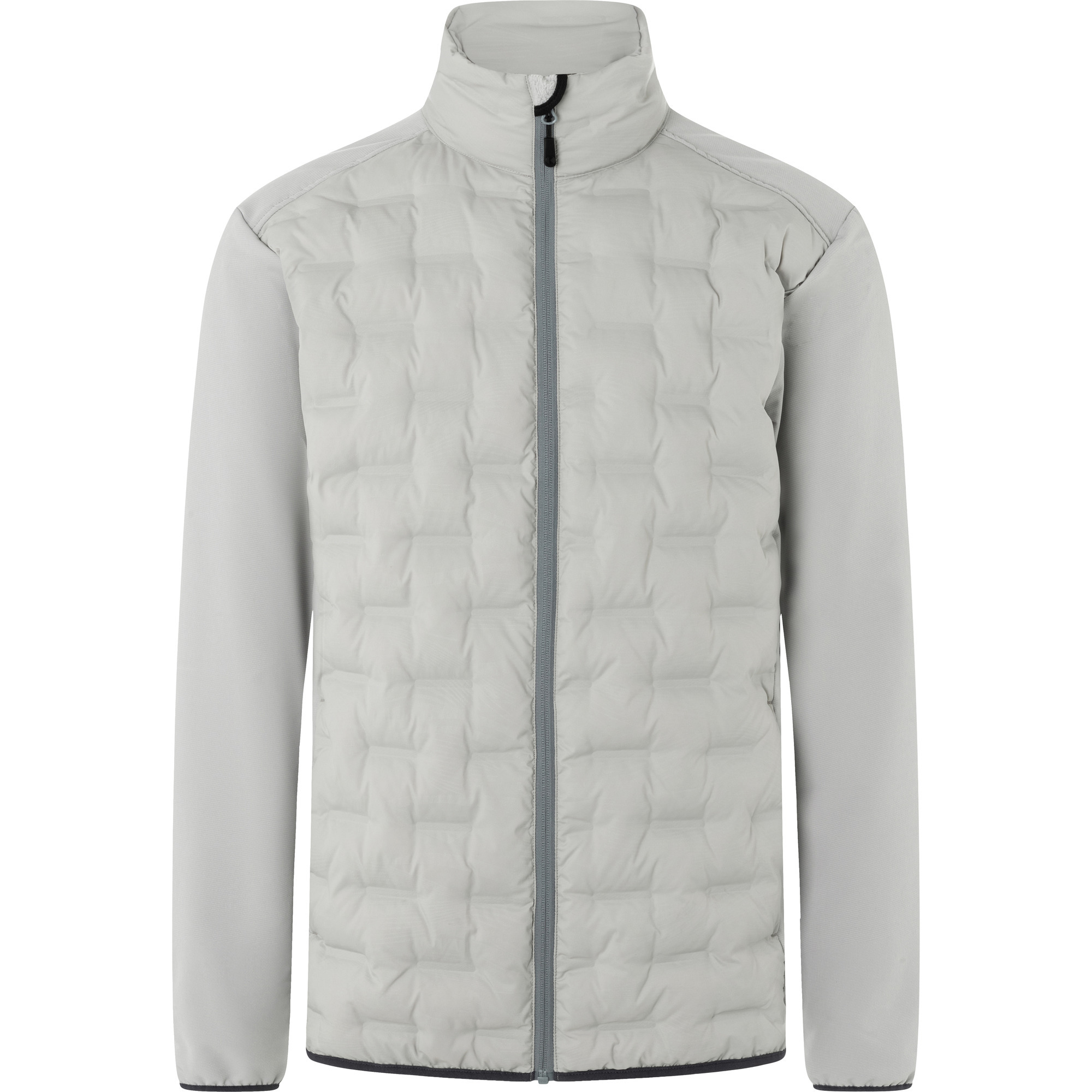 Hr. Fleece Hybrid Jacke hellgrau, Gr. S