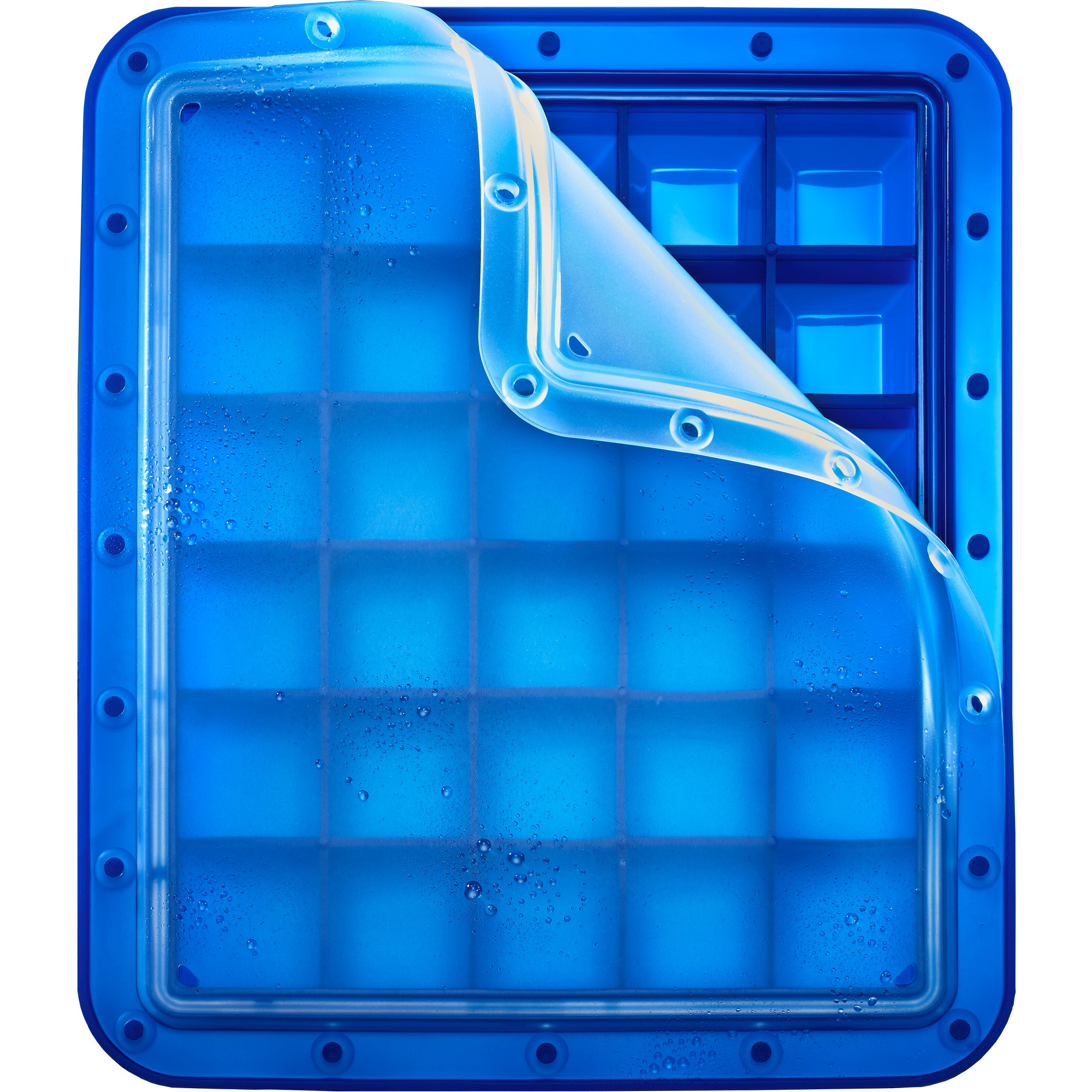 Eiswürfelform Würfel blau transp. 3x3cm
