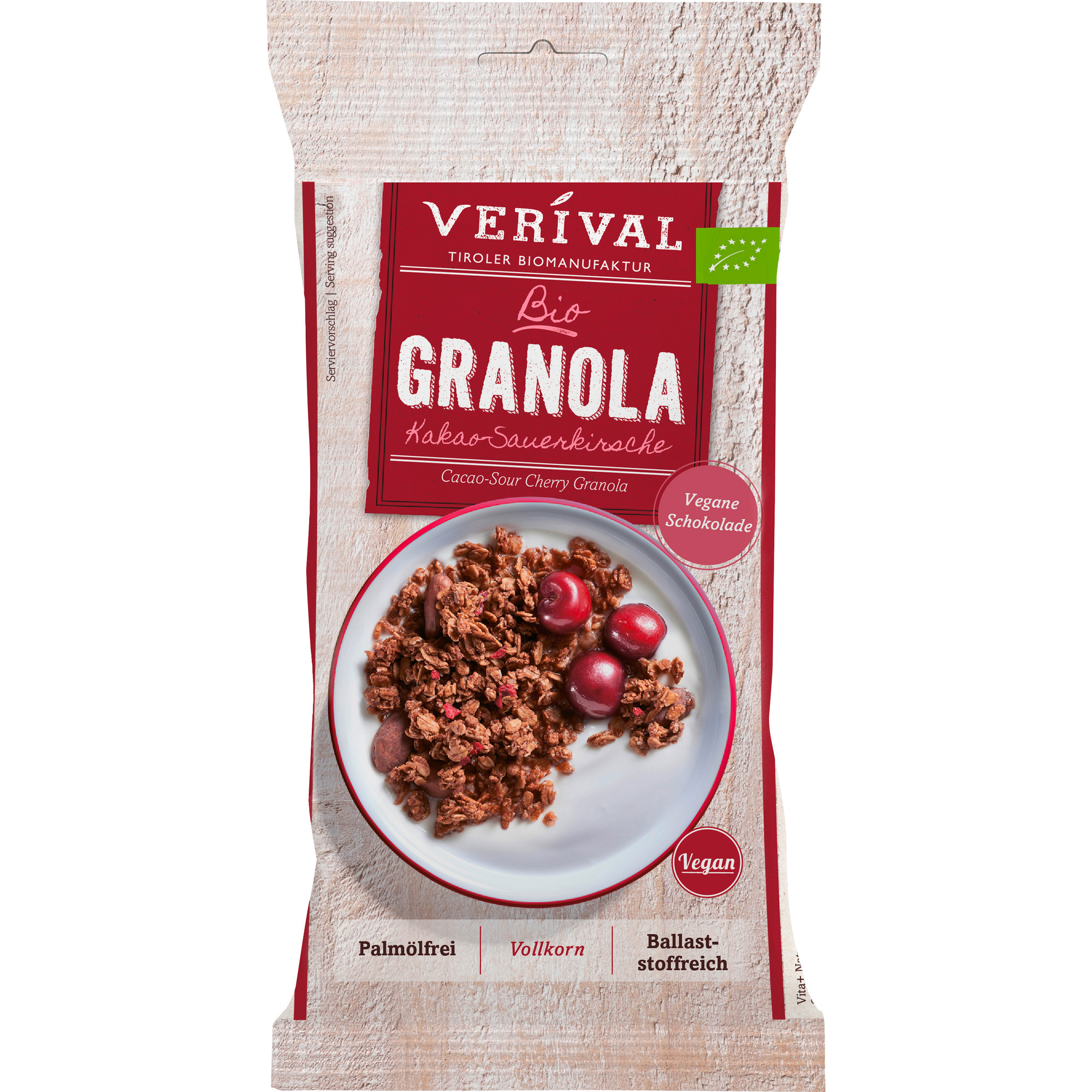 Verival Bio Müsli 45g, Kakao-Sauerkir